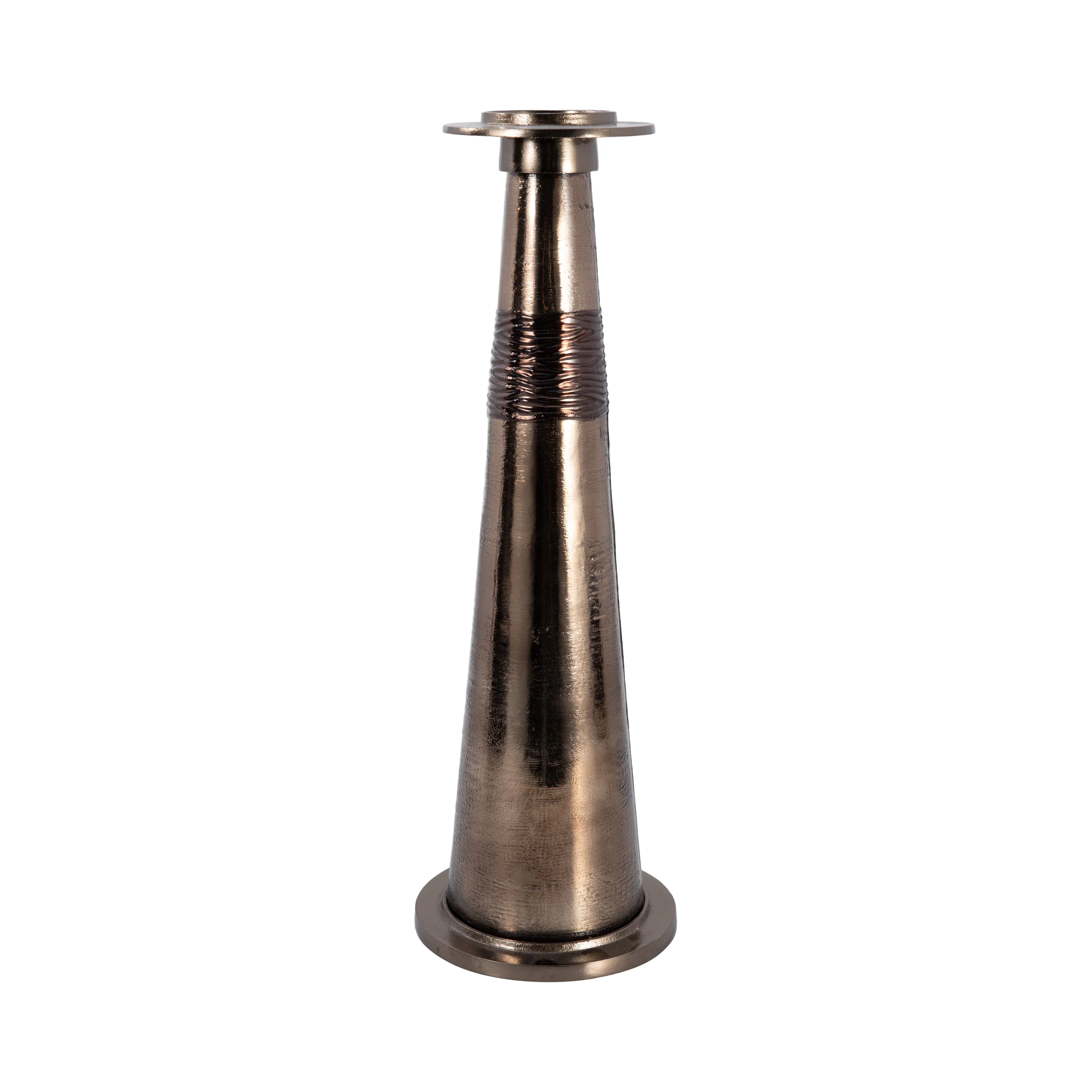 Glass, 24" Pillar Holder, Bronze - Image 15