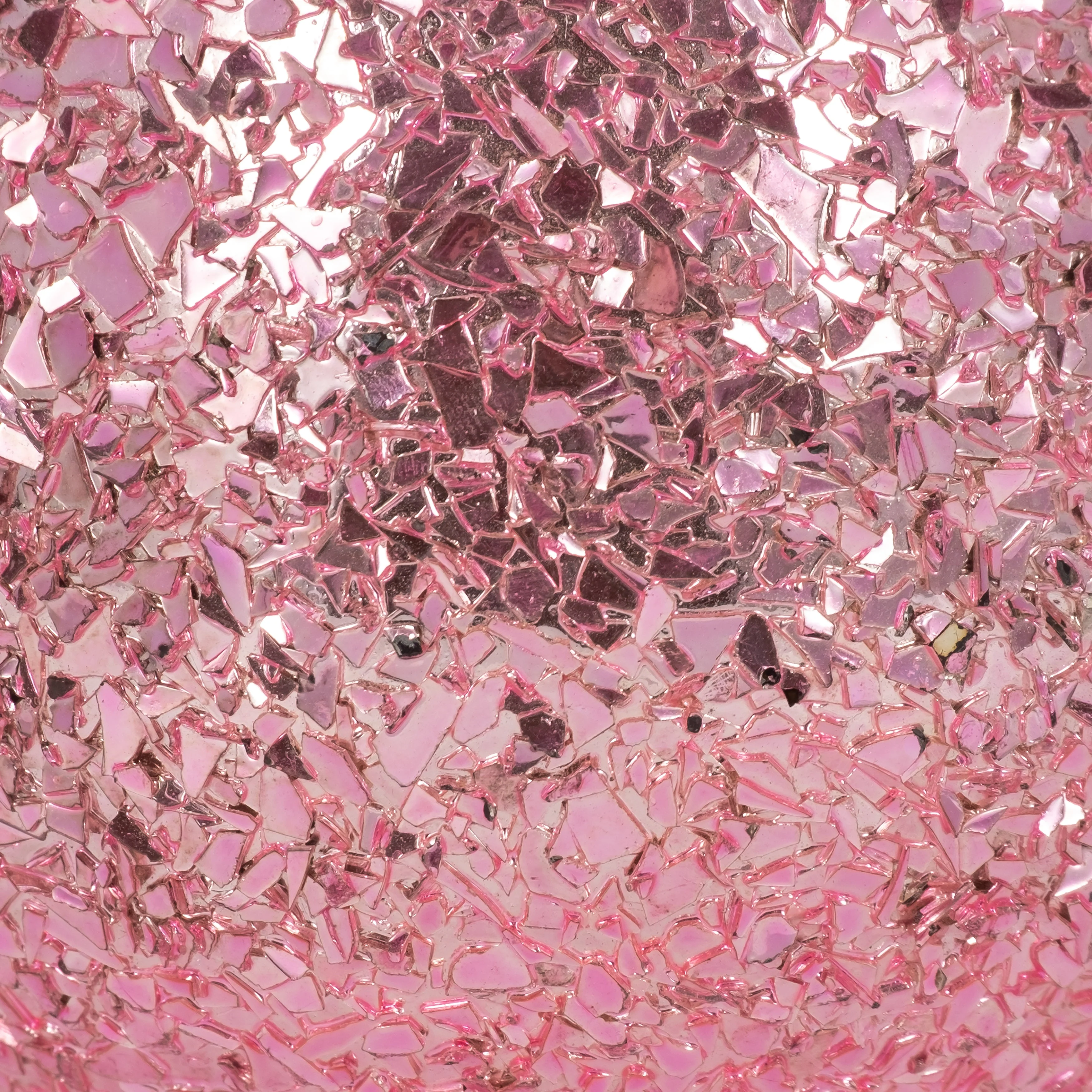 Glass, 4" 11 Oz Crackled Scented Candle, Pink - Image 14