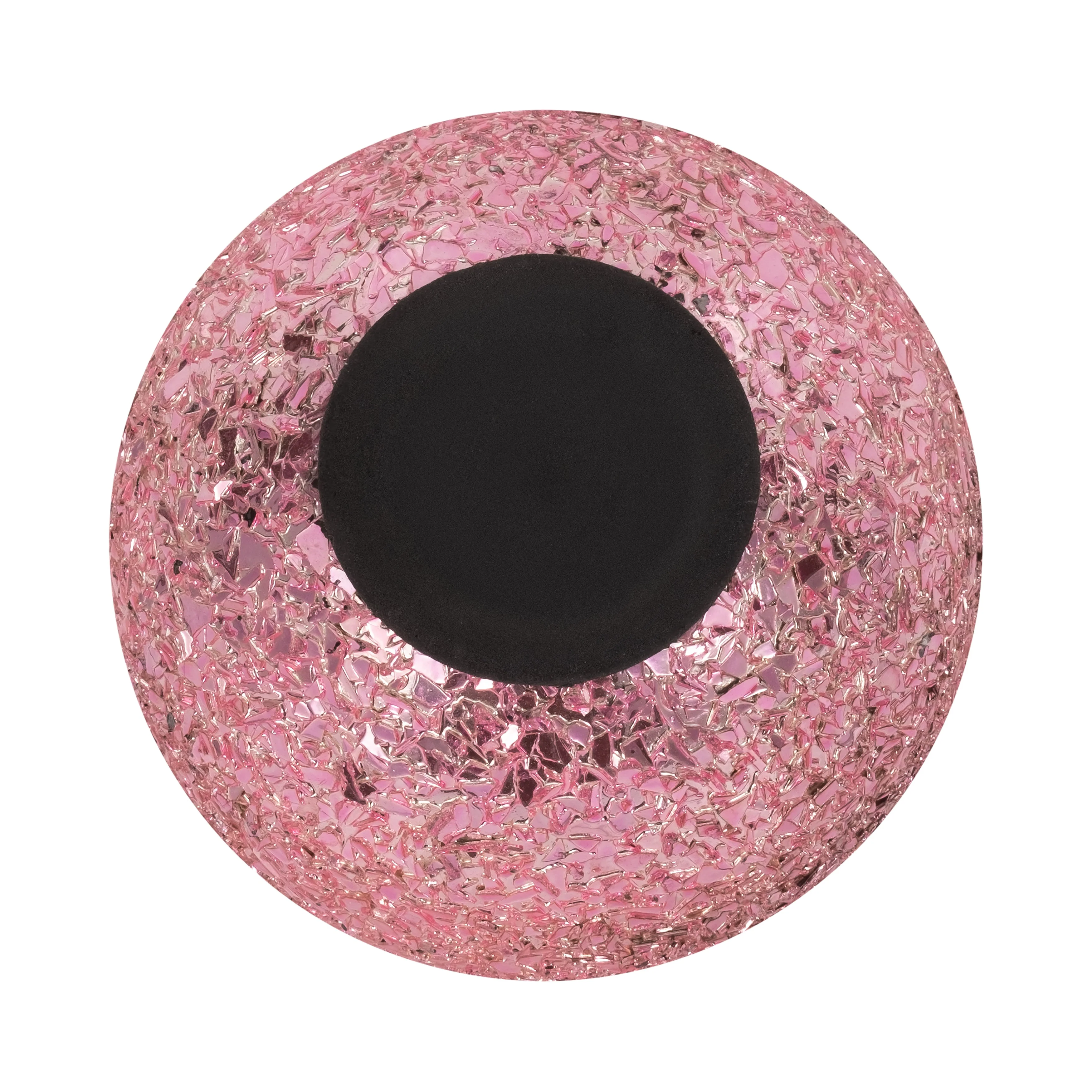 Glass, 4" 11 Oz Crackled Scented Candle, Pink - Image 7