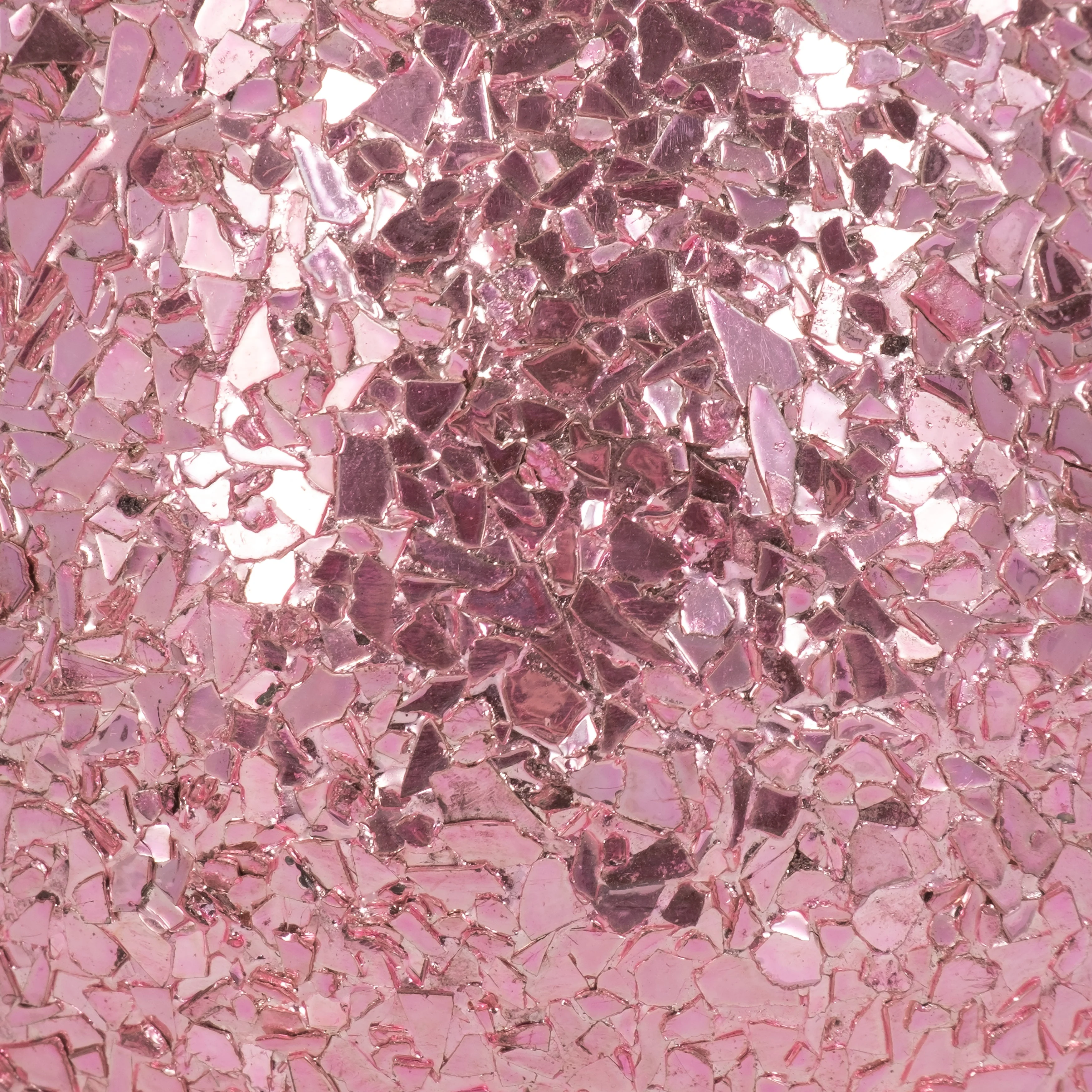 Glass, 5" 17 Oz Crackled Scented Candle, Pink - Image 5