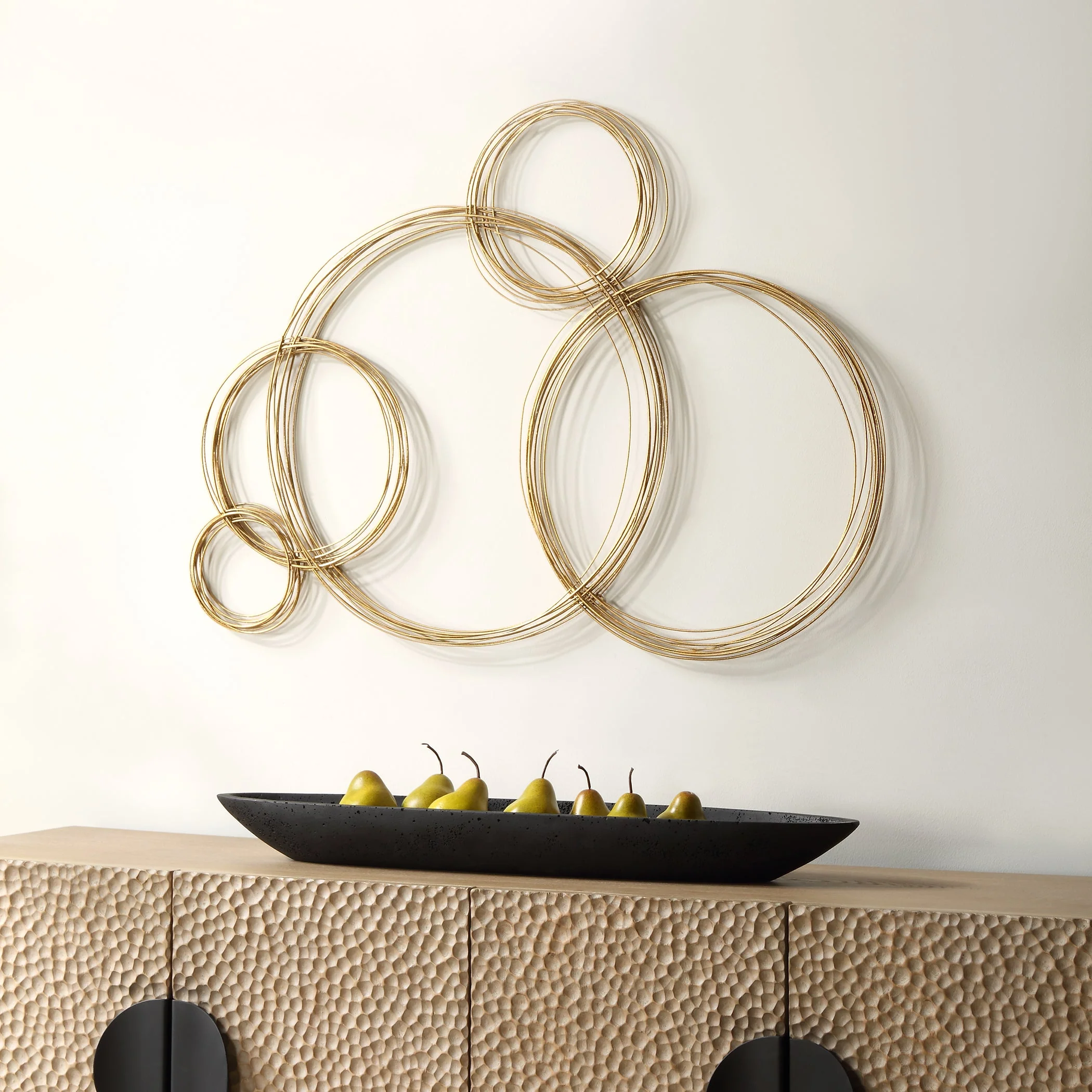Golden Bubbles Metal Wall Decor - Image 4
