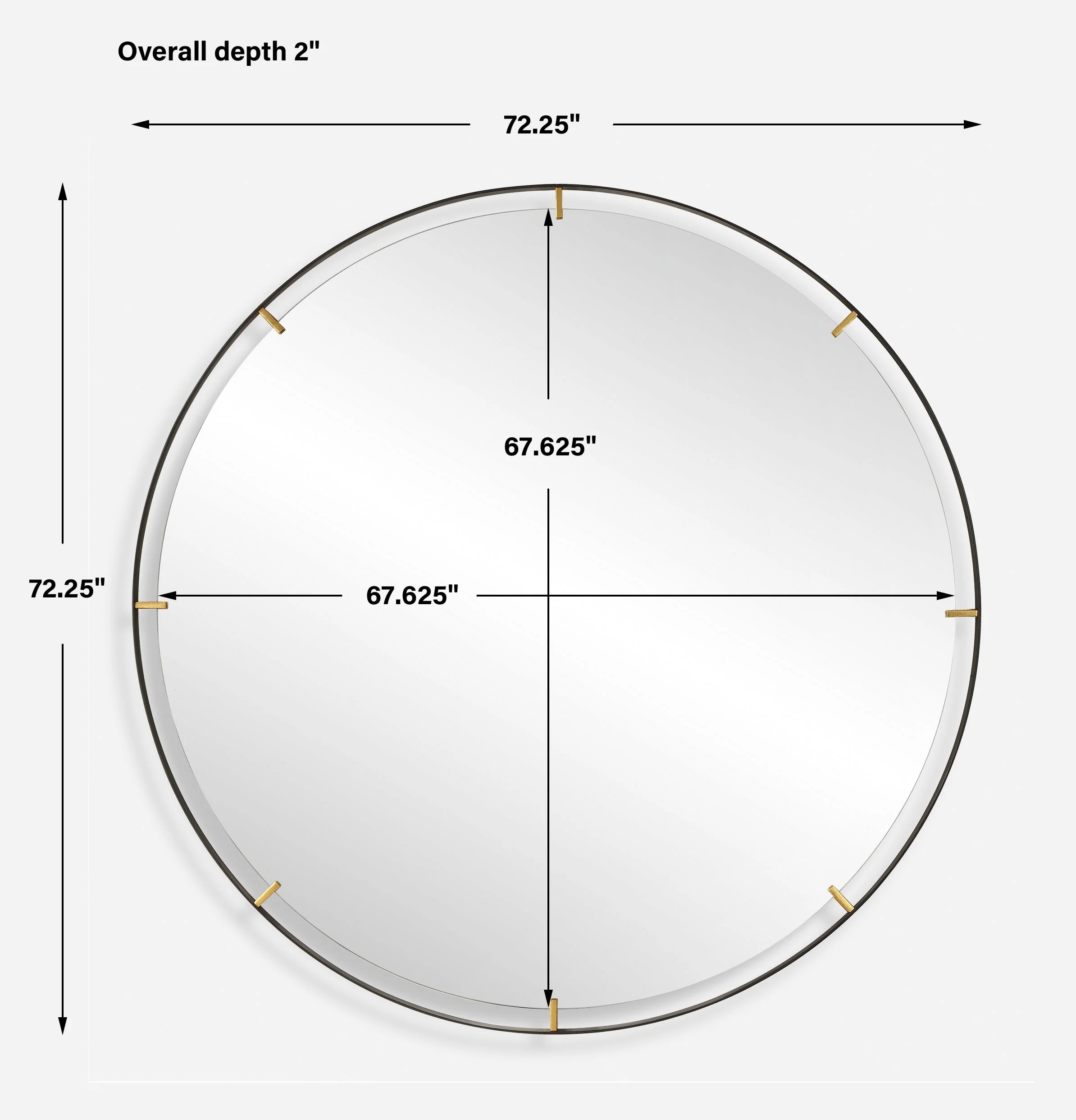 Grand Pendulum Round Mirror - Image 3