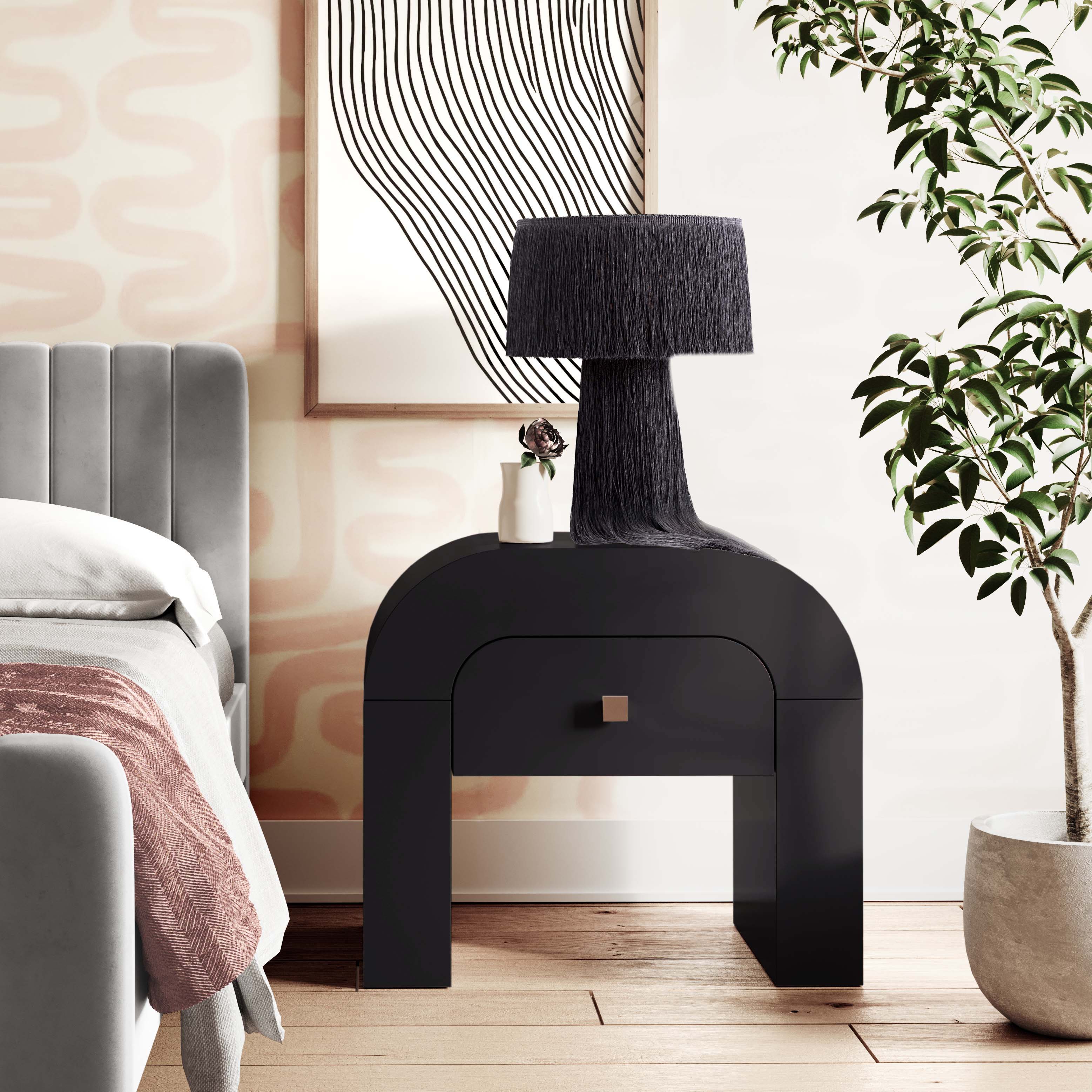 Hump Black Nightstand - Image 2