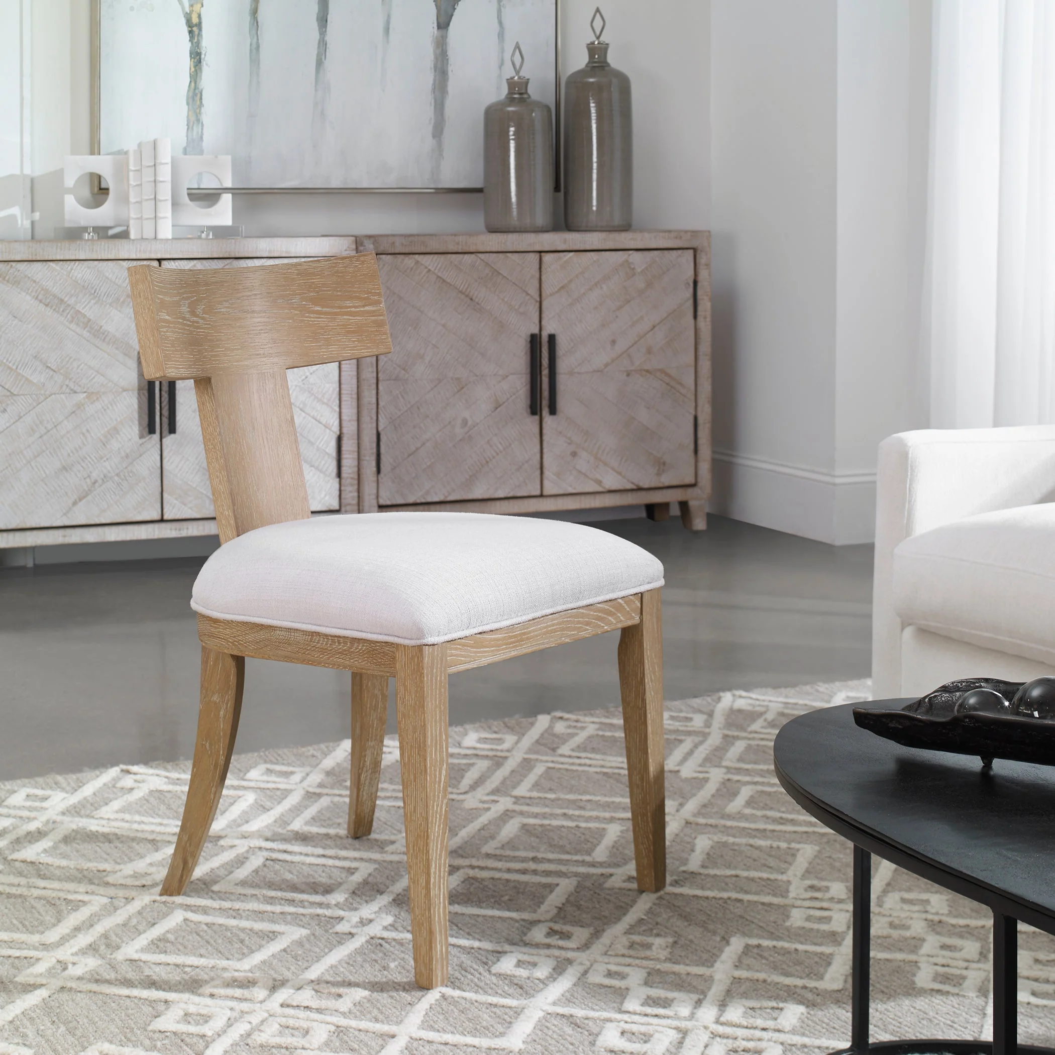Idris Armless Chair, Natural - Image 2