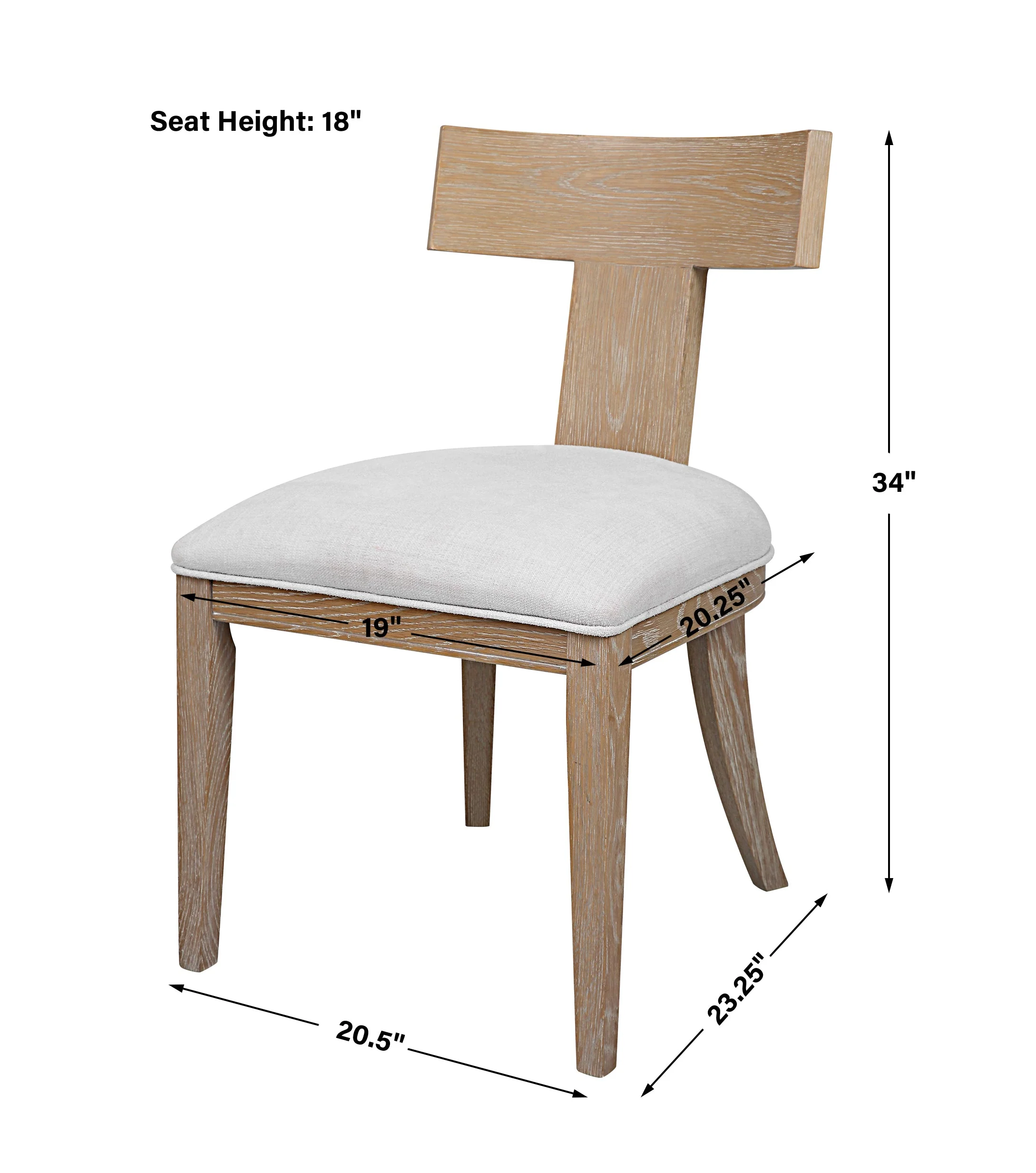 Idris Armless Chair, Natural - Image 3