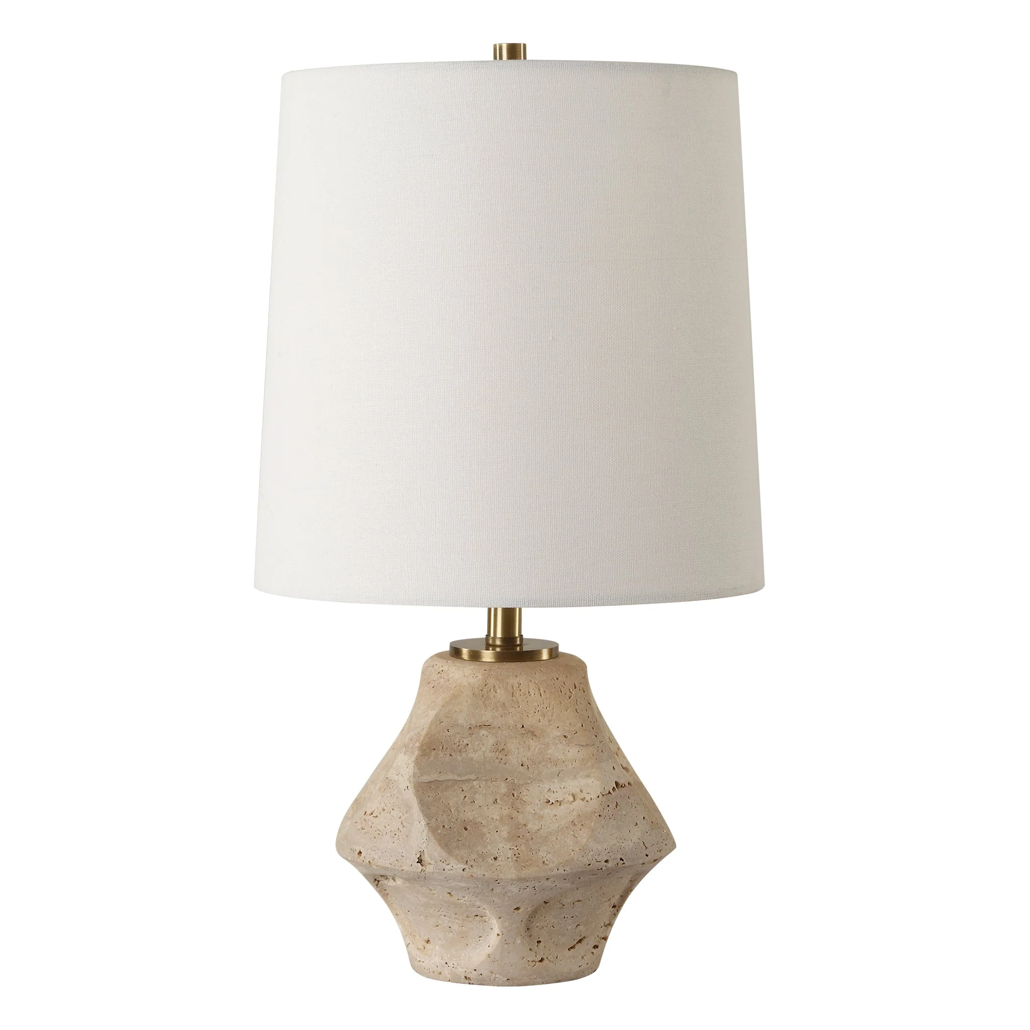 Indent Travertine Accent Lamp - Image 4