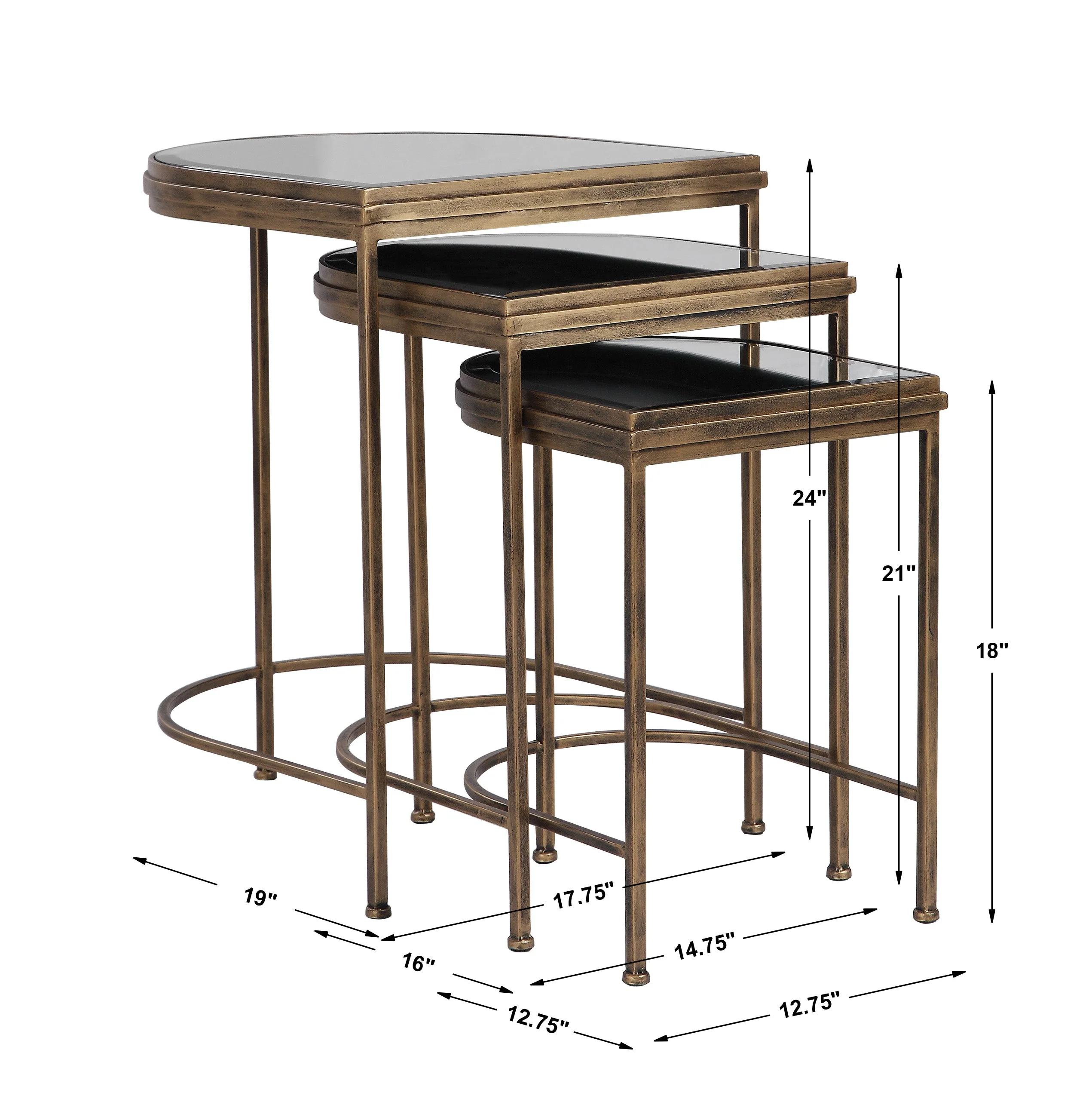 India Nesting Tables, S/3 - Image 3