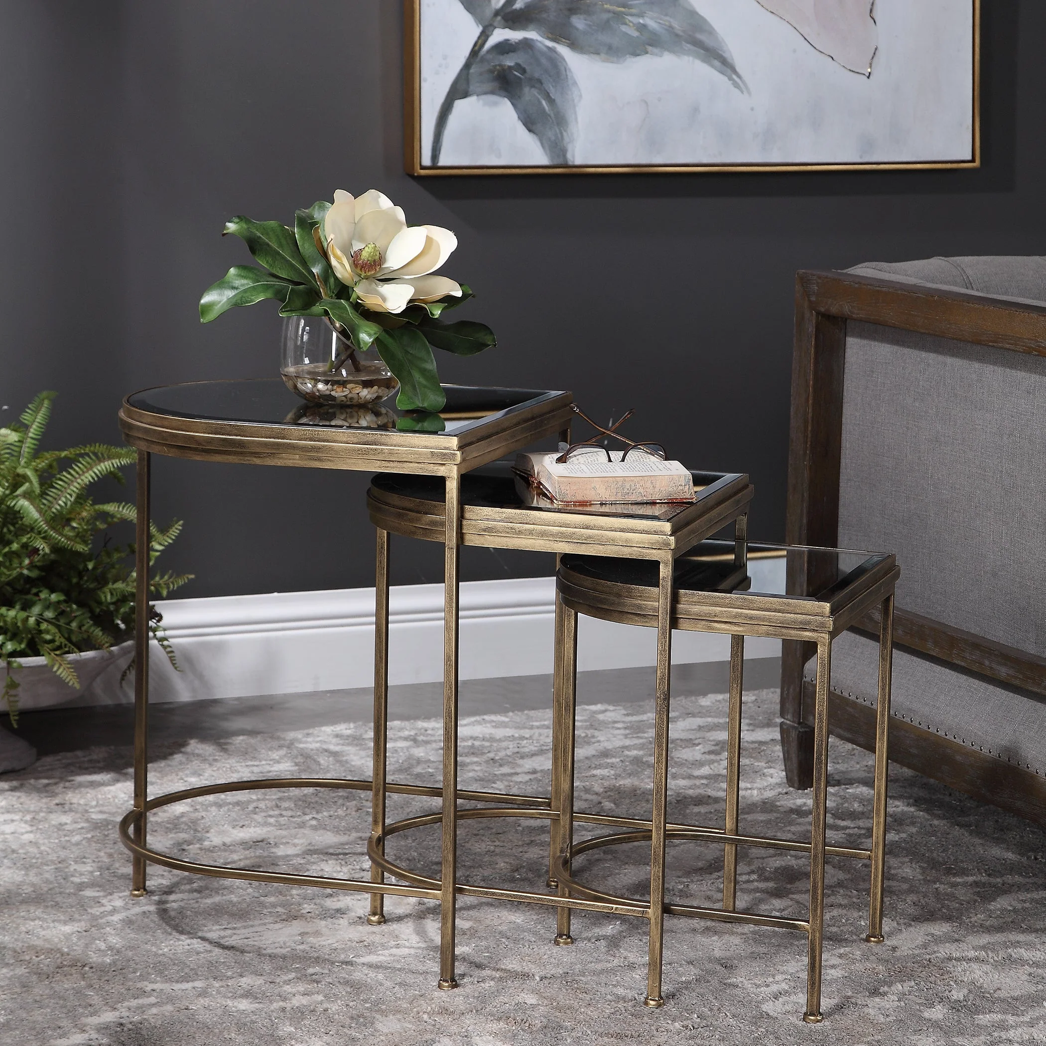 India Nesting Tables, S/3 - Image 5