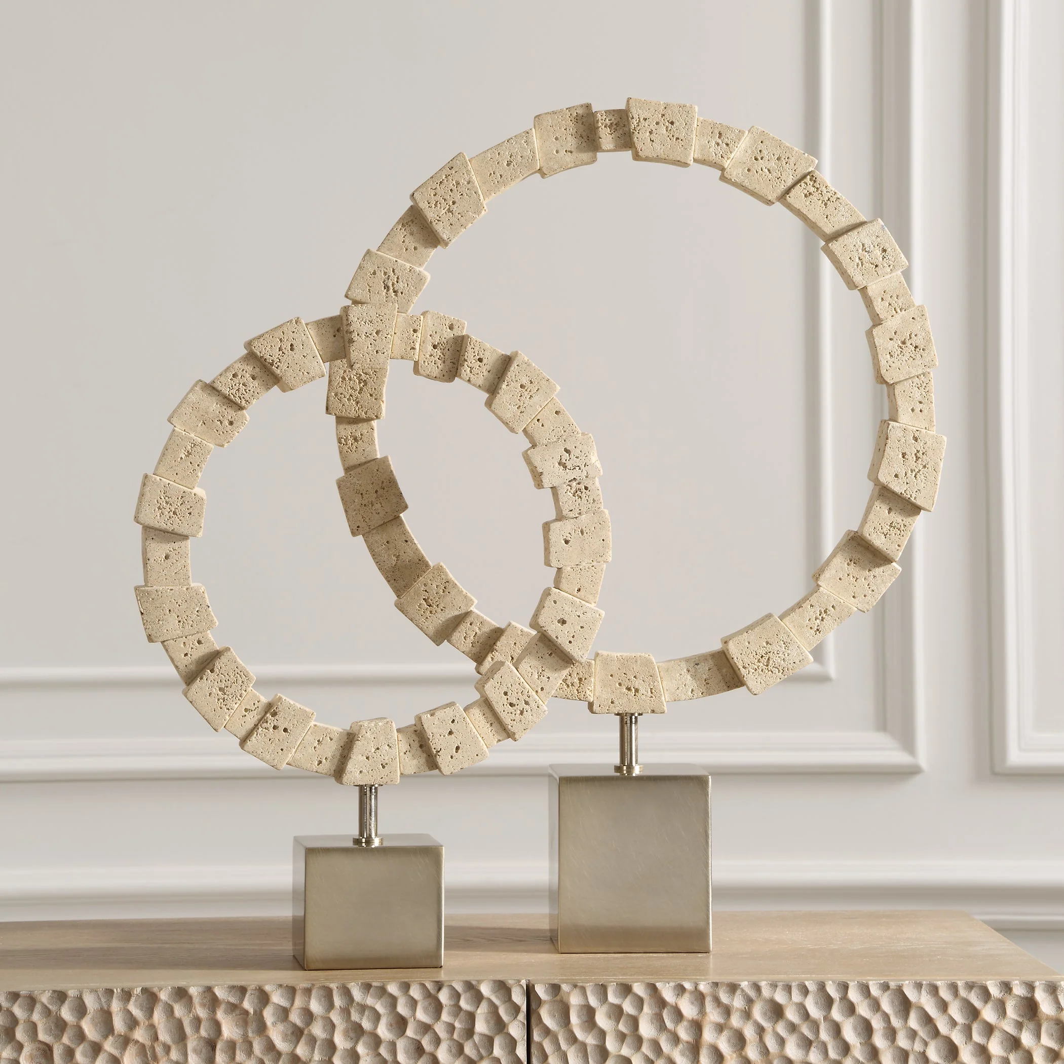 Ivory Fusion Stone Rings, S/2 - Image 2