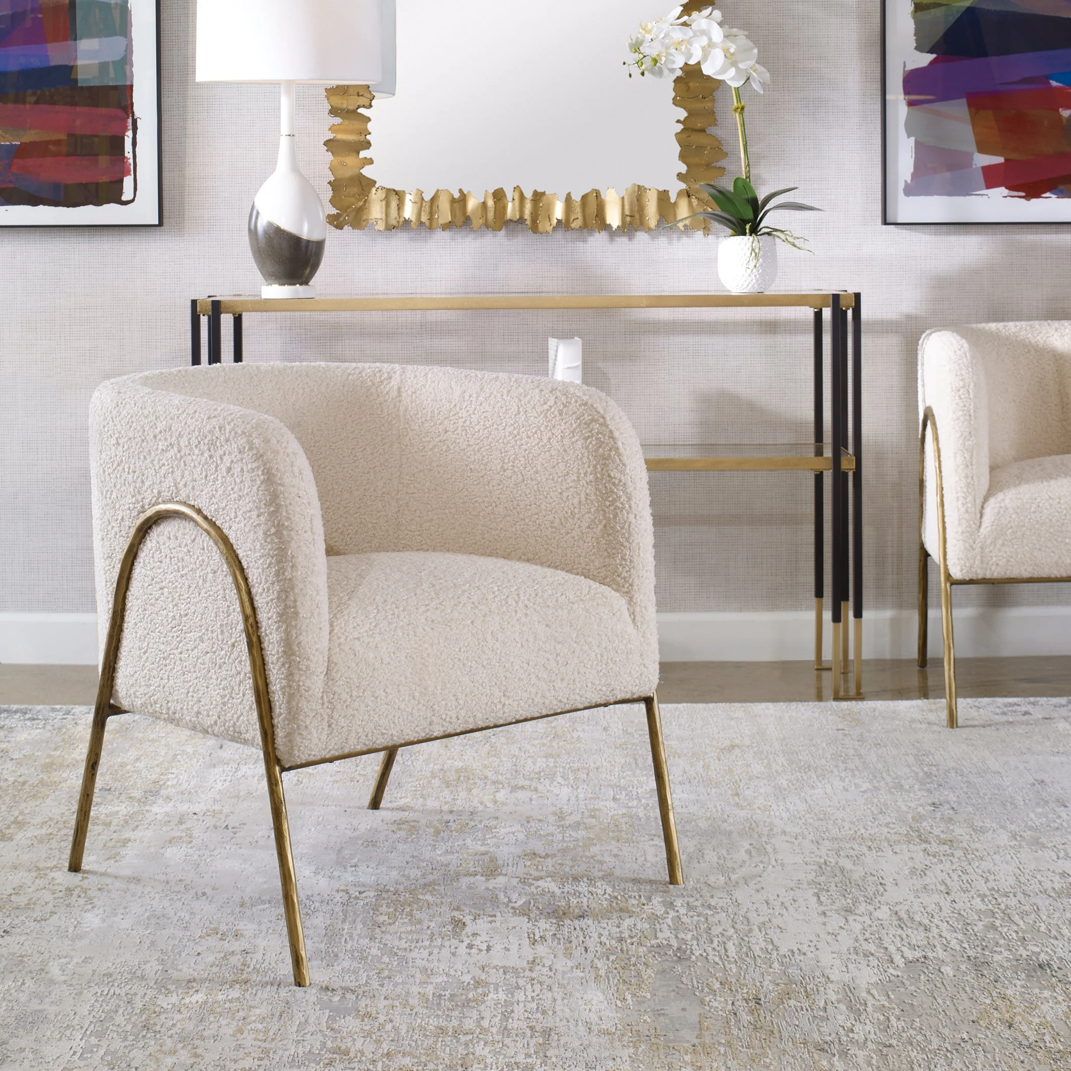 Jacobsen Accent Chair, Shearling - Image 3
