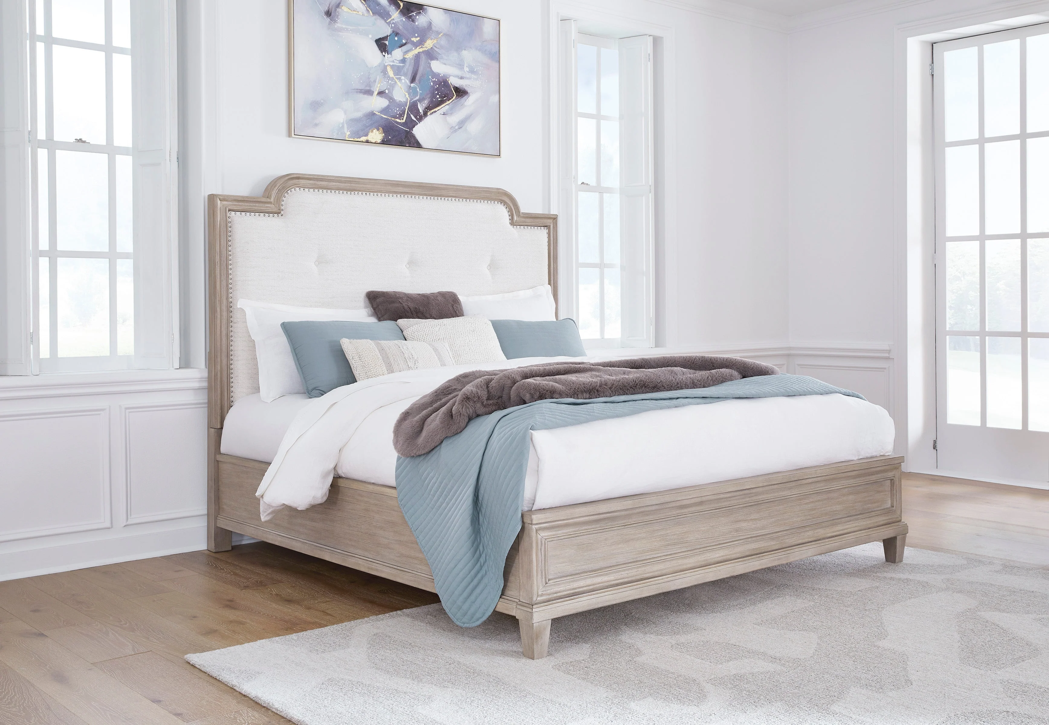 Jorlaina King bedroom set No Chest - Image 4