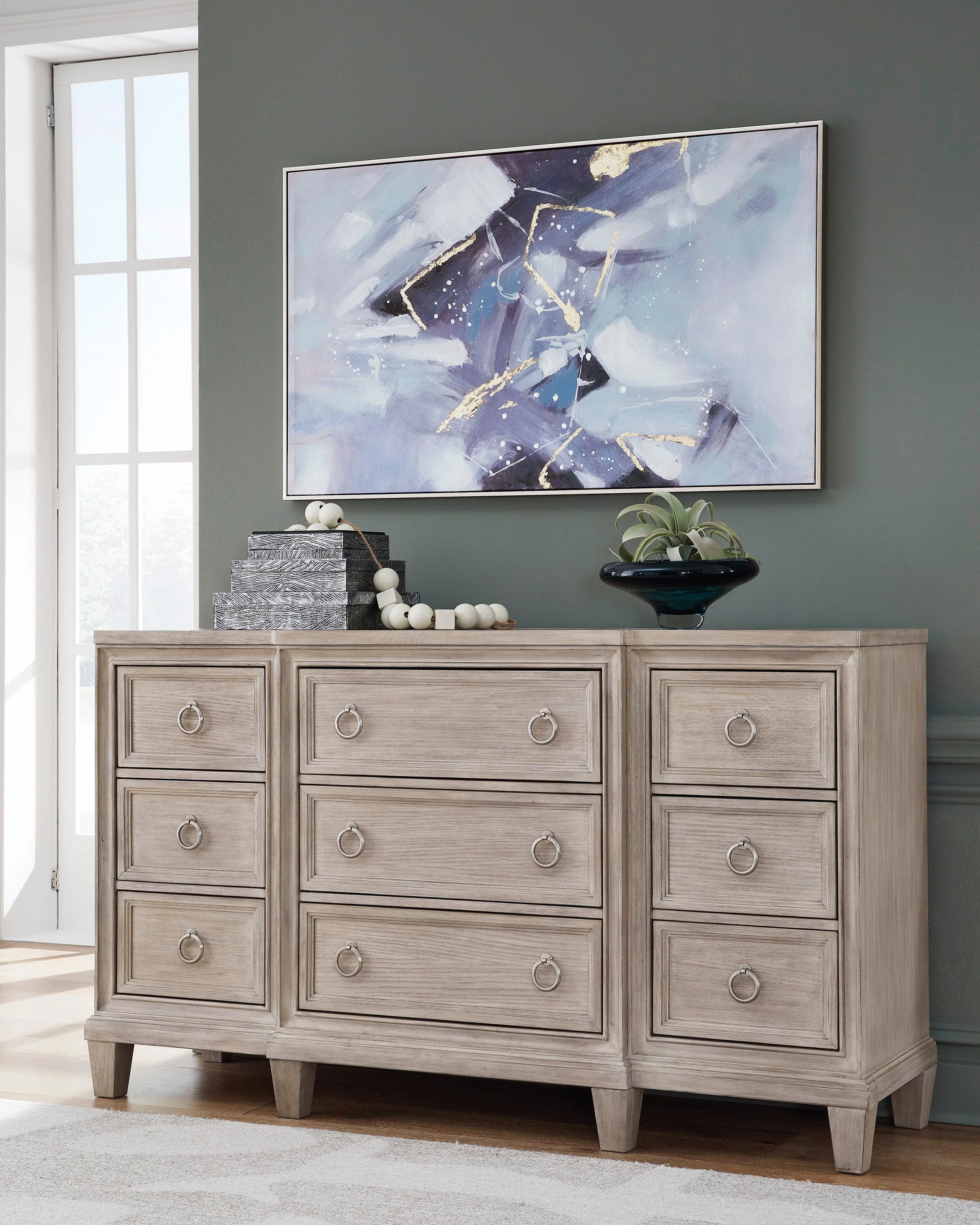 Jorlaina King bedroom set No Chest - Image 9