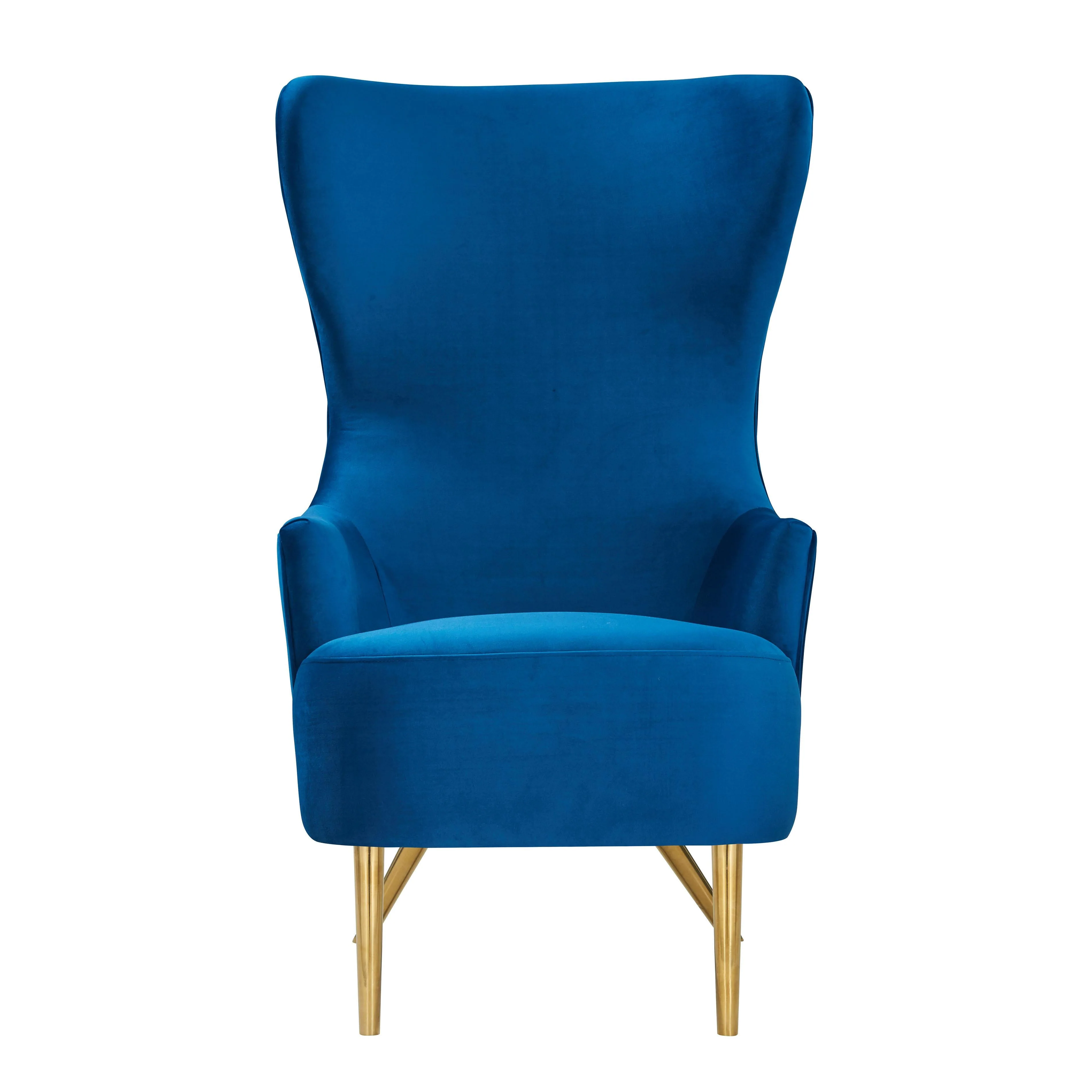 Julia Navy Wingback Chair - Image 4