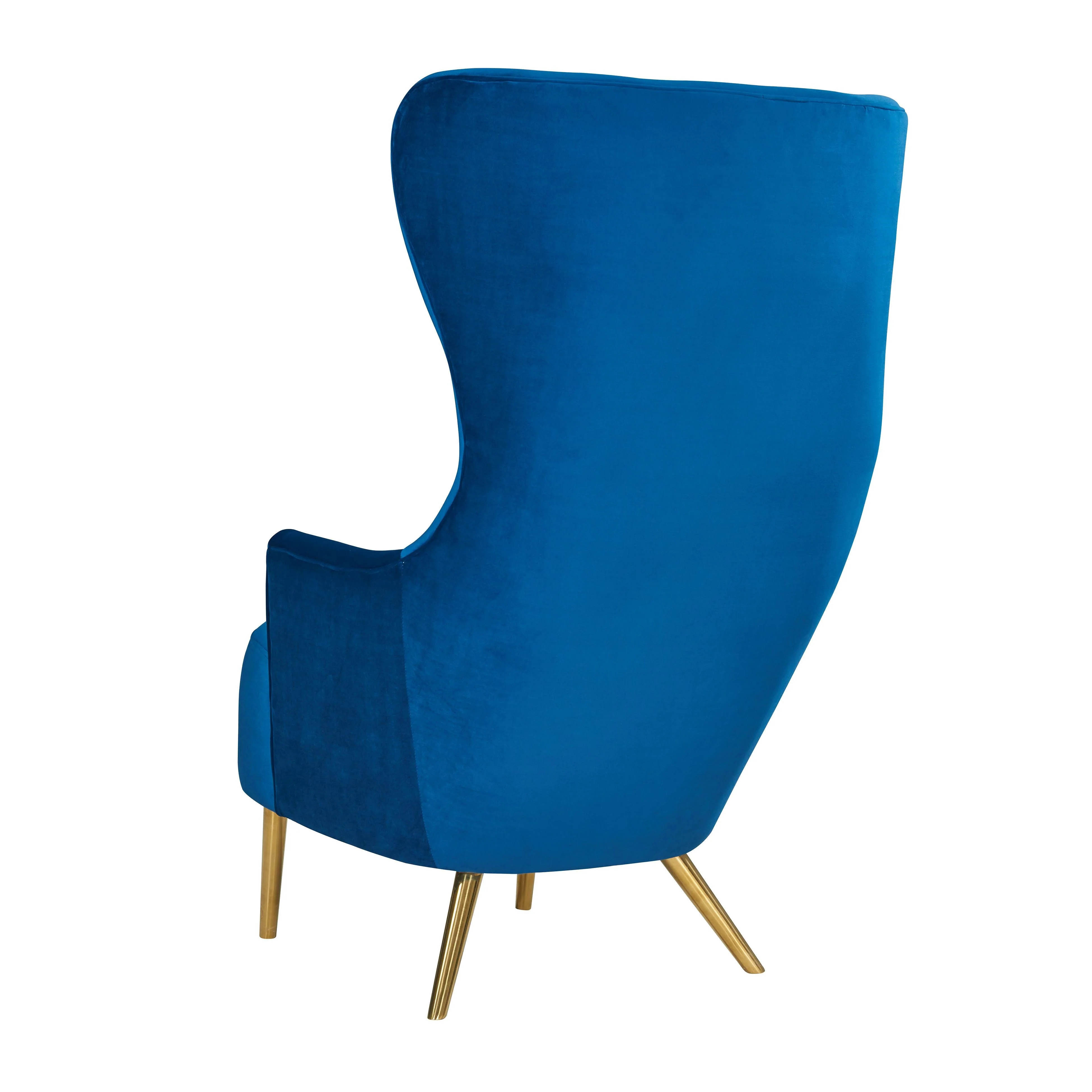 Julia Navy Wingback Chair - Image 5