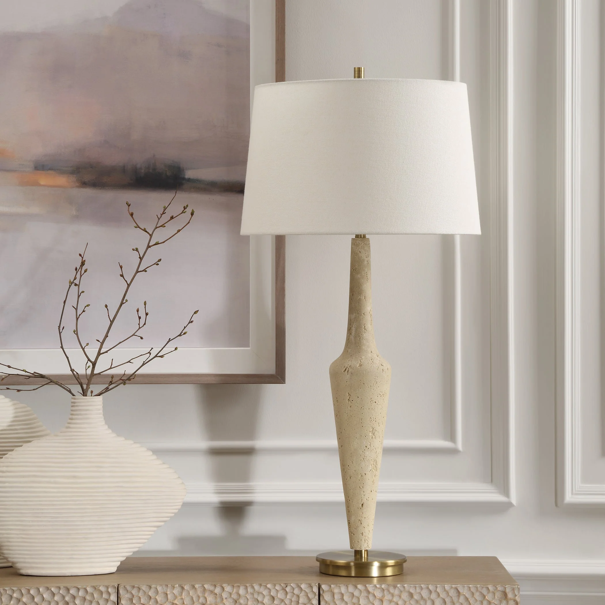 Juliet Travertine Table Lamp - Image 4