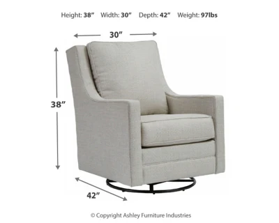 Kambria Swivel Glider Accent Chair - Image 4