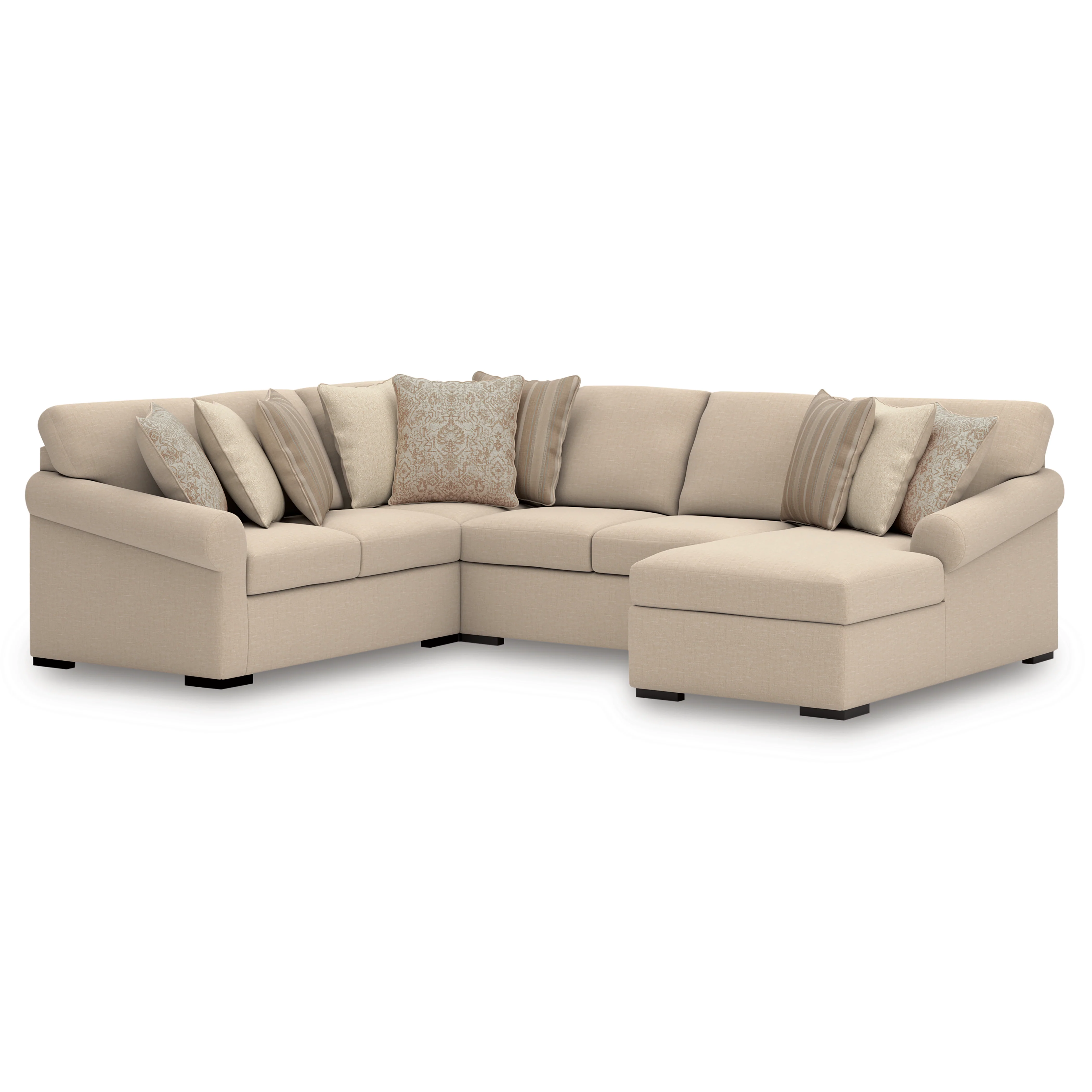 LadyMae 4-Piece Sectional with Chaise - Image 3