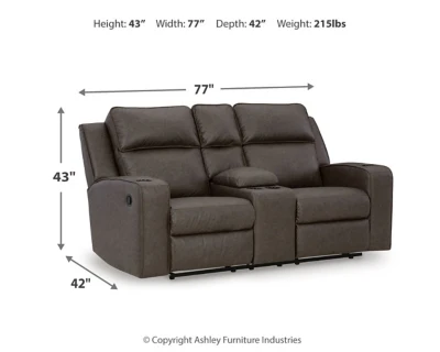 Lavenhorne Reclining Loveseat with Console - Image 4