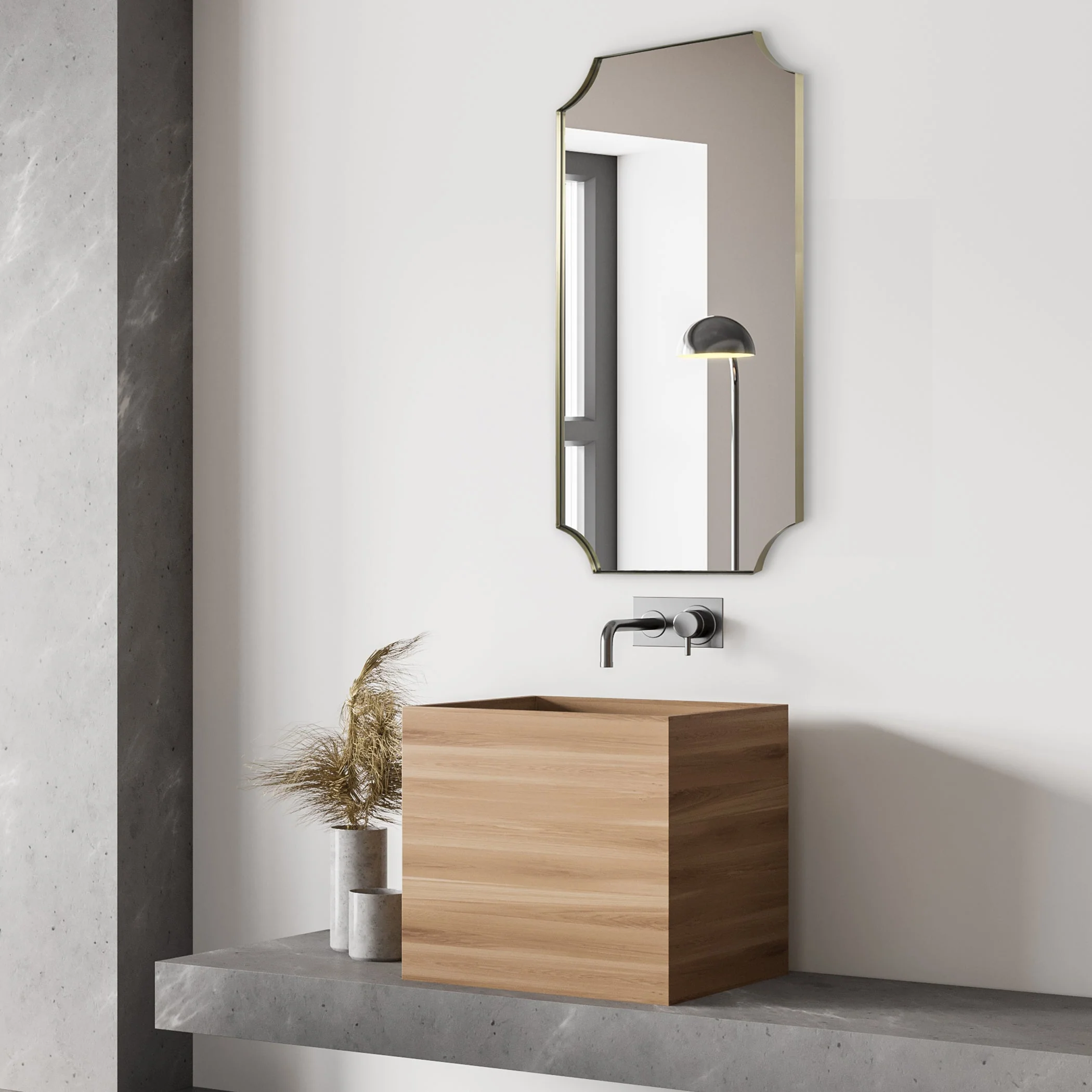 Lennox Brass Mirror - Image 3
