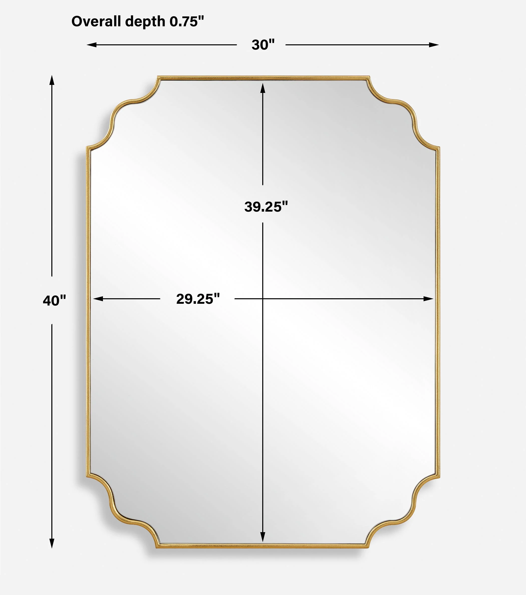 Lennyn Gold Vanity Mirror - Image 3