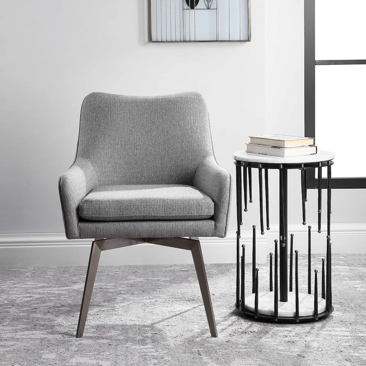Let'S Twist Dining Chair, Gray - Image 2