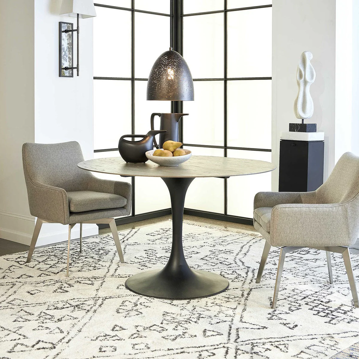Let'S Twist Dining Chair, Gray - Image 3