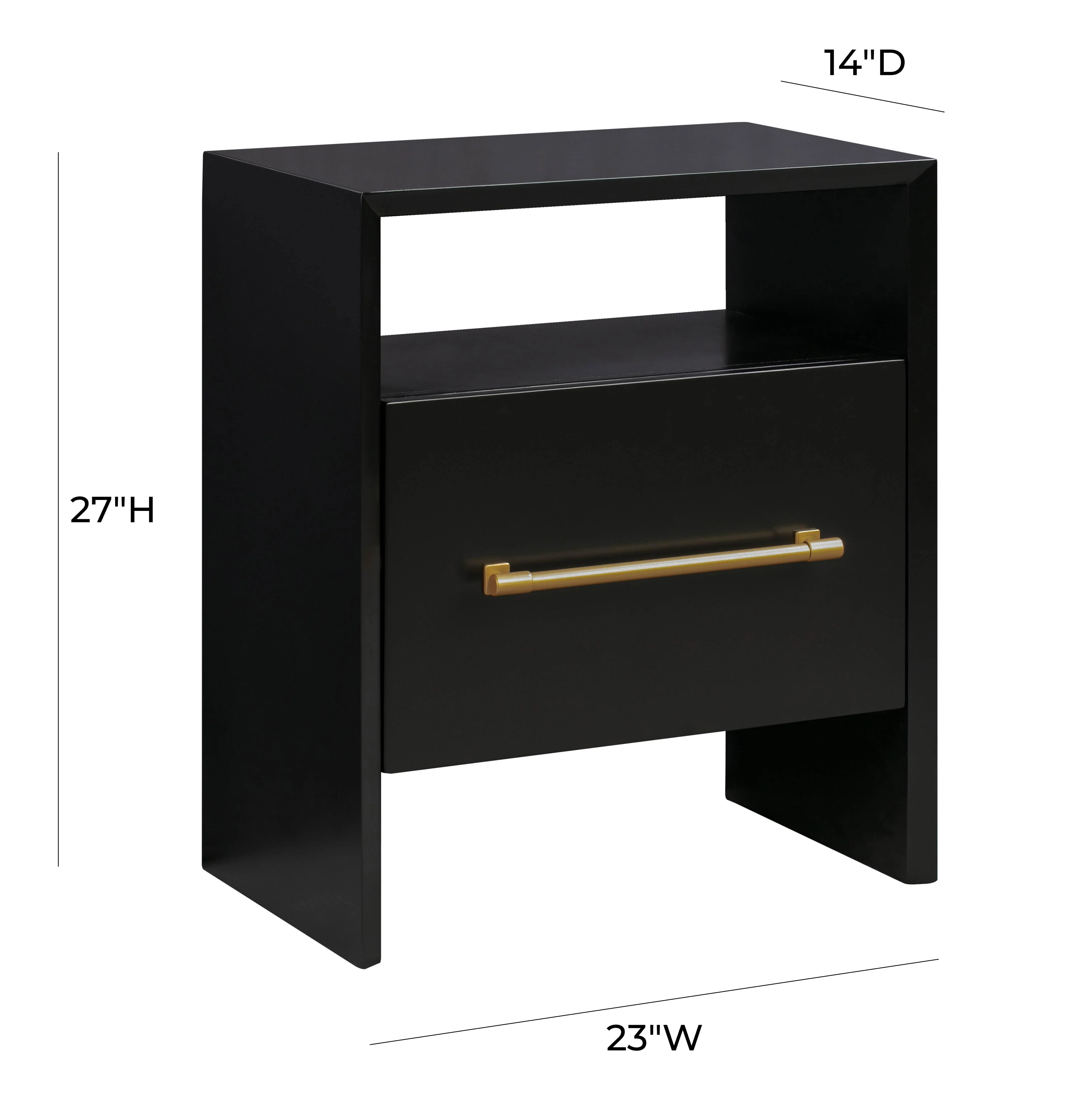Libre Black Nightstand - Image 9