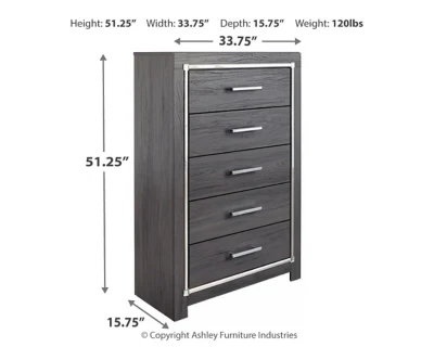 Ashley Homestore |Five Drawer Chest B214-46 - Image 4