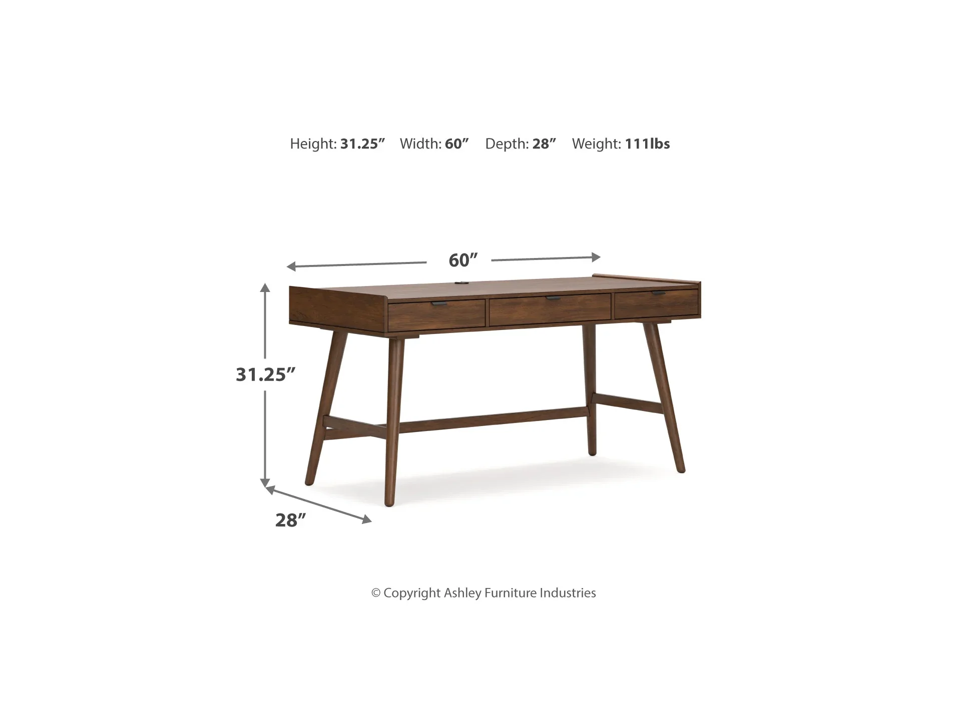 Lyncott 60" Home Office Desk | Ashley Homestore - Image 4