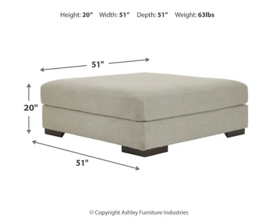 Lyndeboro Oversized Accent Ottoman - Image 4