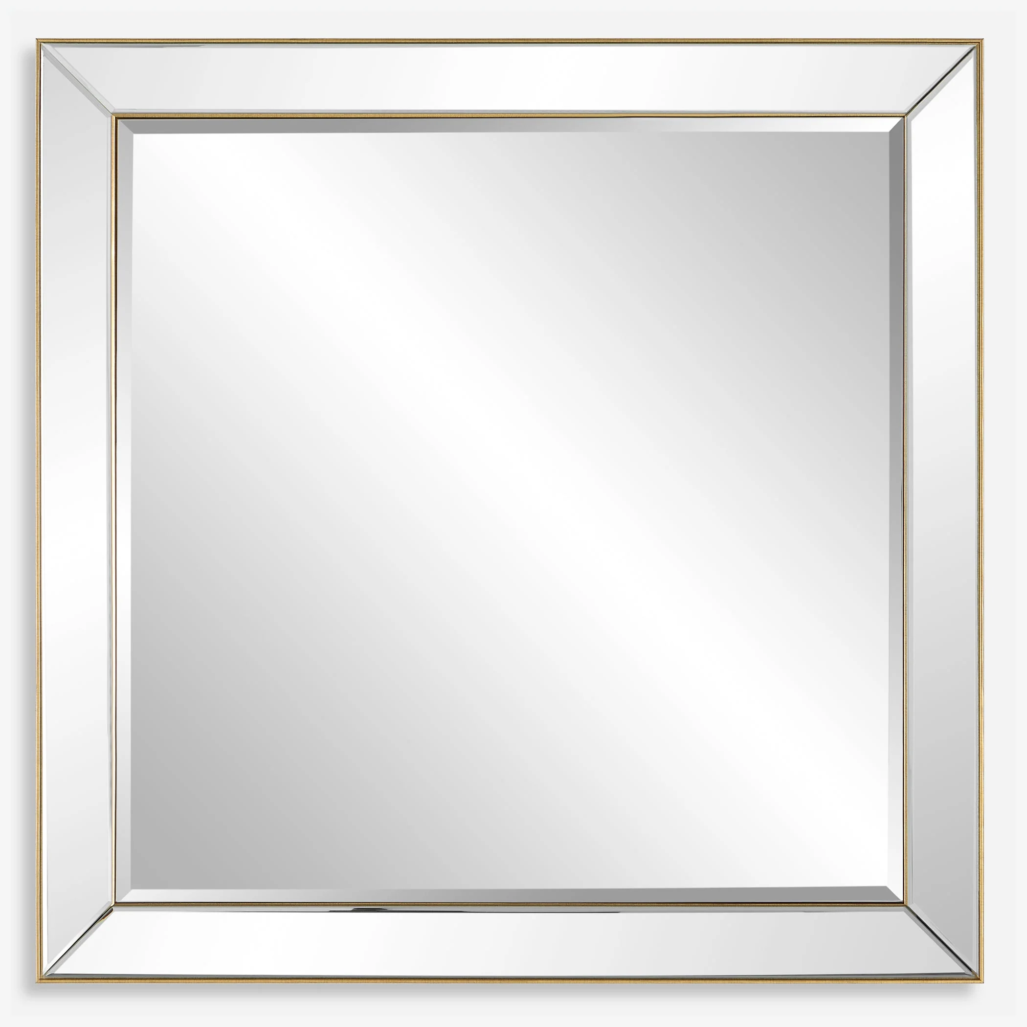 Lytton Square Mirror, Gold - Image 4