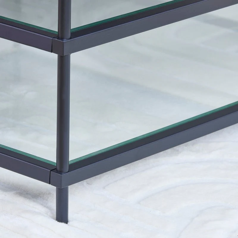 Matt Black Squared Coffee Table - Image 12