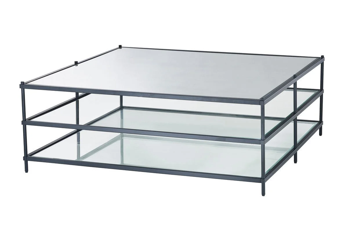 Matt Black Squared Coffee Table - Image 8