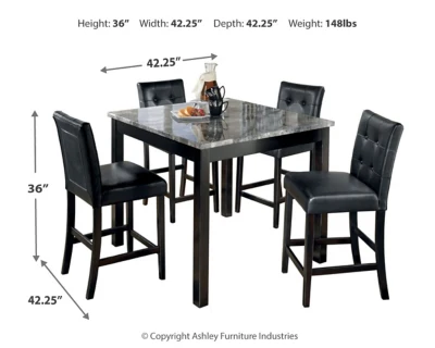 Maysville Counter Height Dining Table and Bar Stools (Set of 5) - Image 4