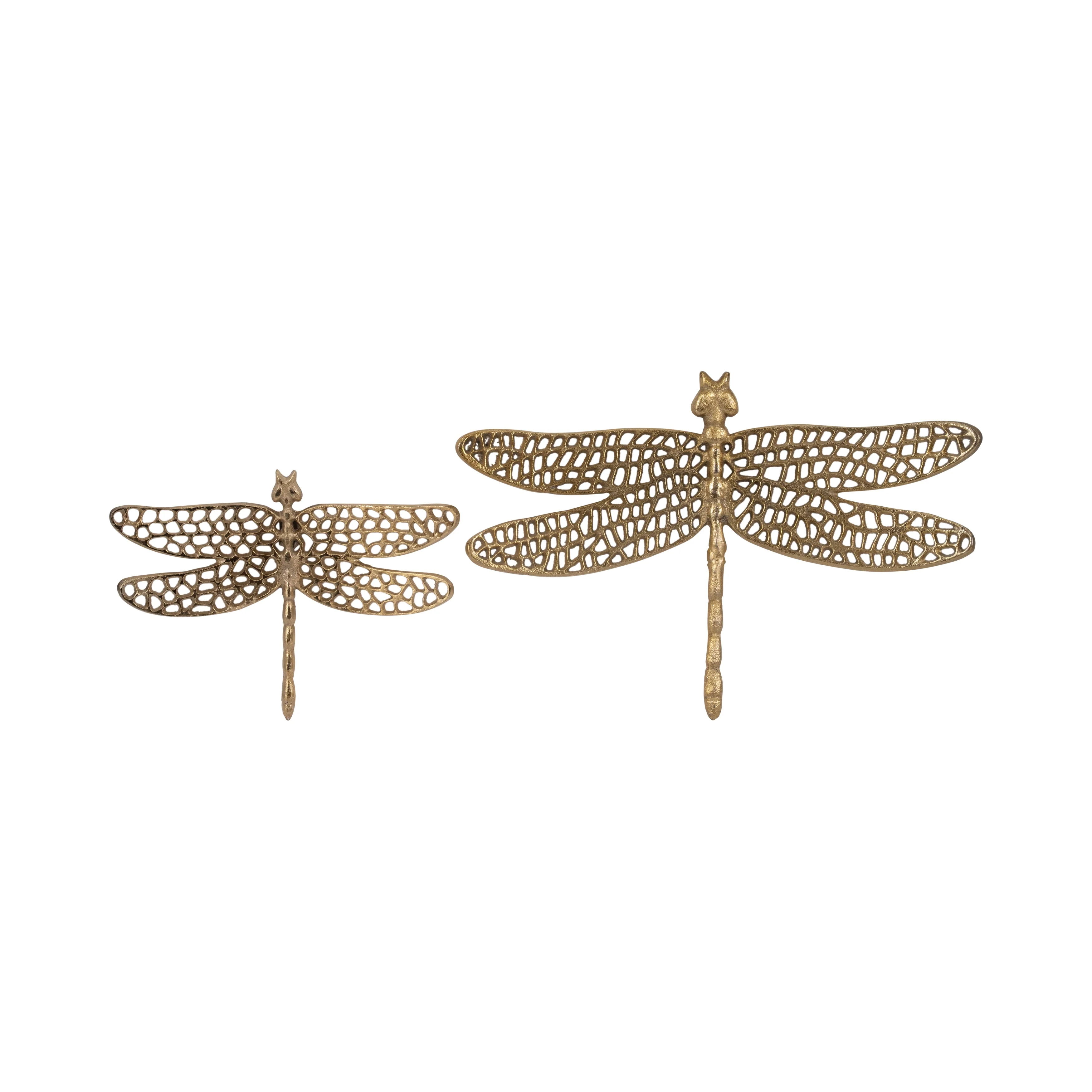Metal, 10" Dragonfly W/ Cutouts , Gold - Image 13