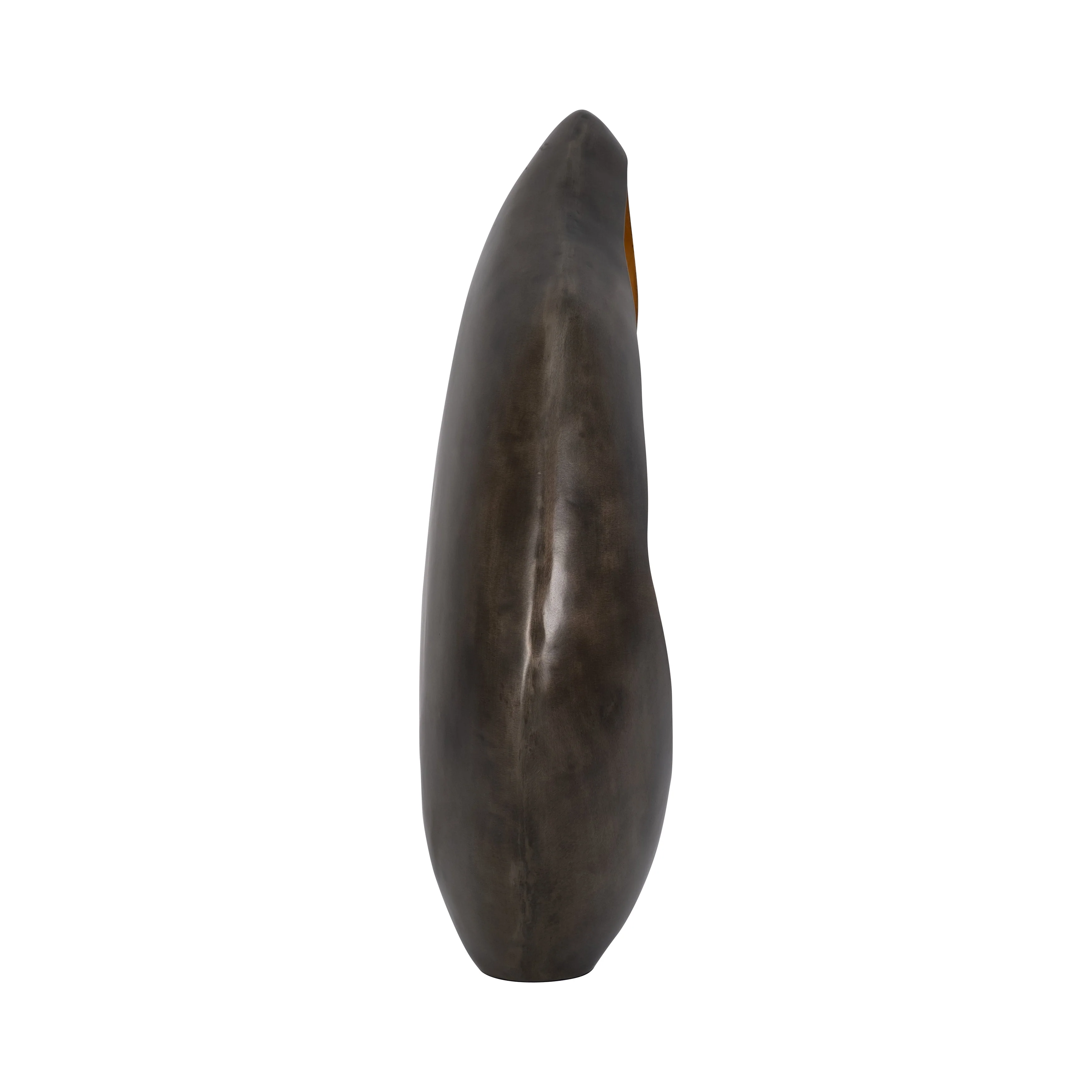 METAL, 16" LEAF FLOOR VOTIVE HOLDER, GOLD - Image 6