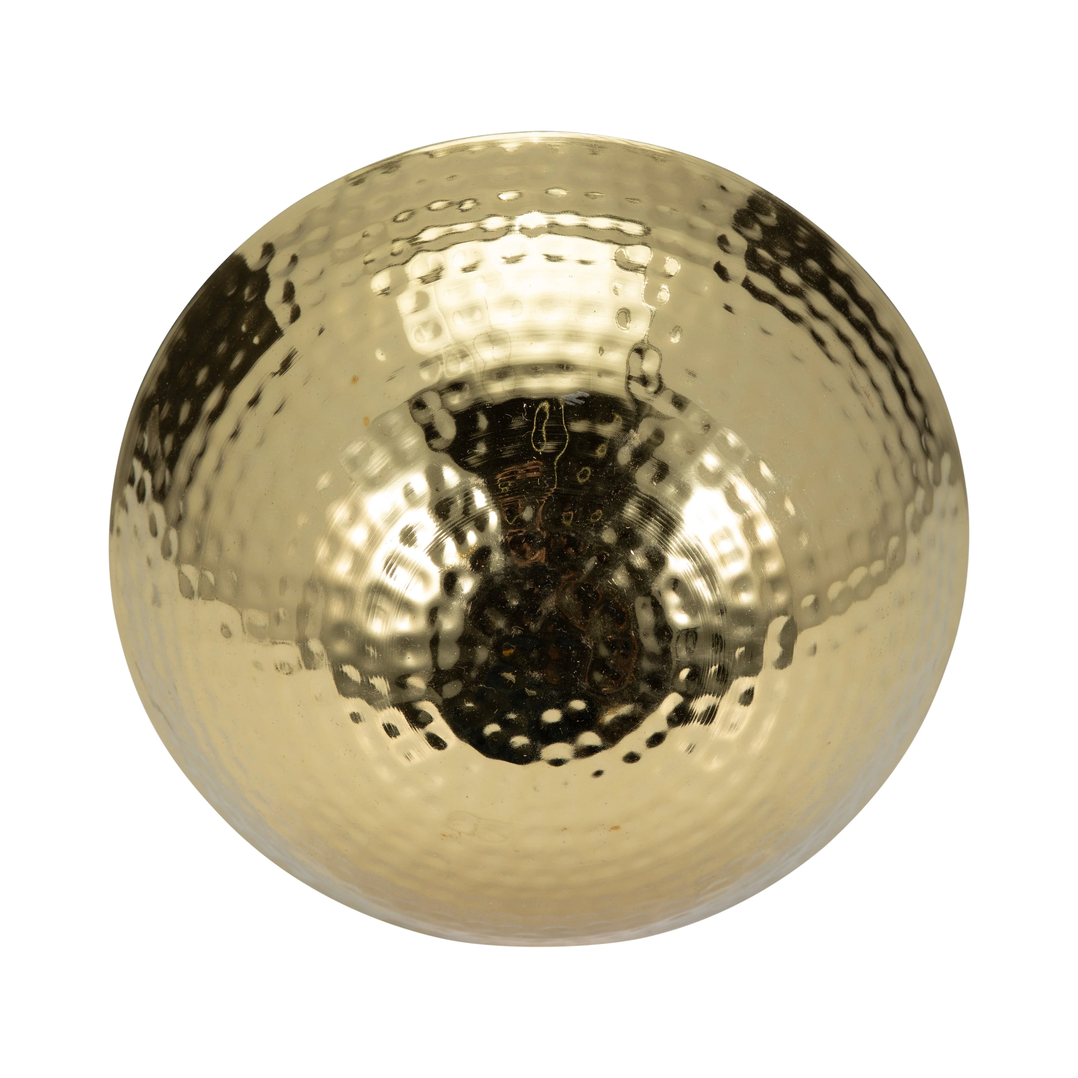 Metal, 16" Mushroom W/ Wood Base, Gold - Image 6