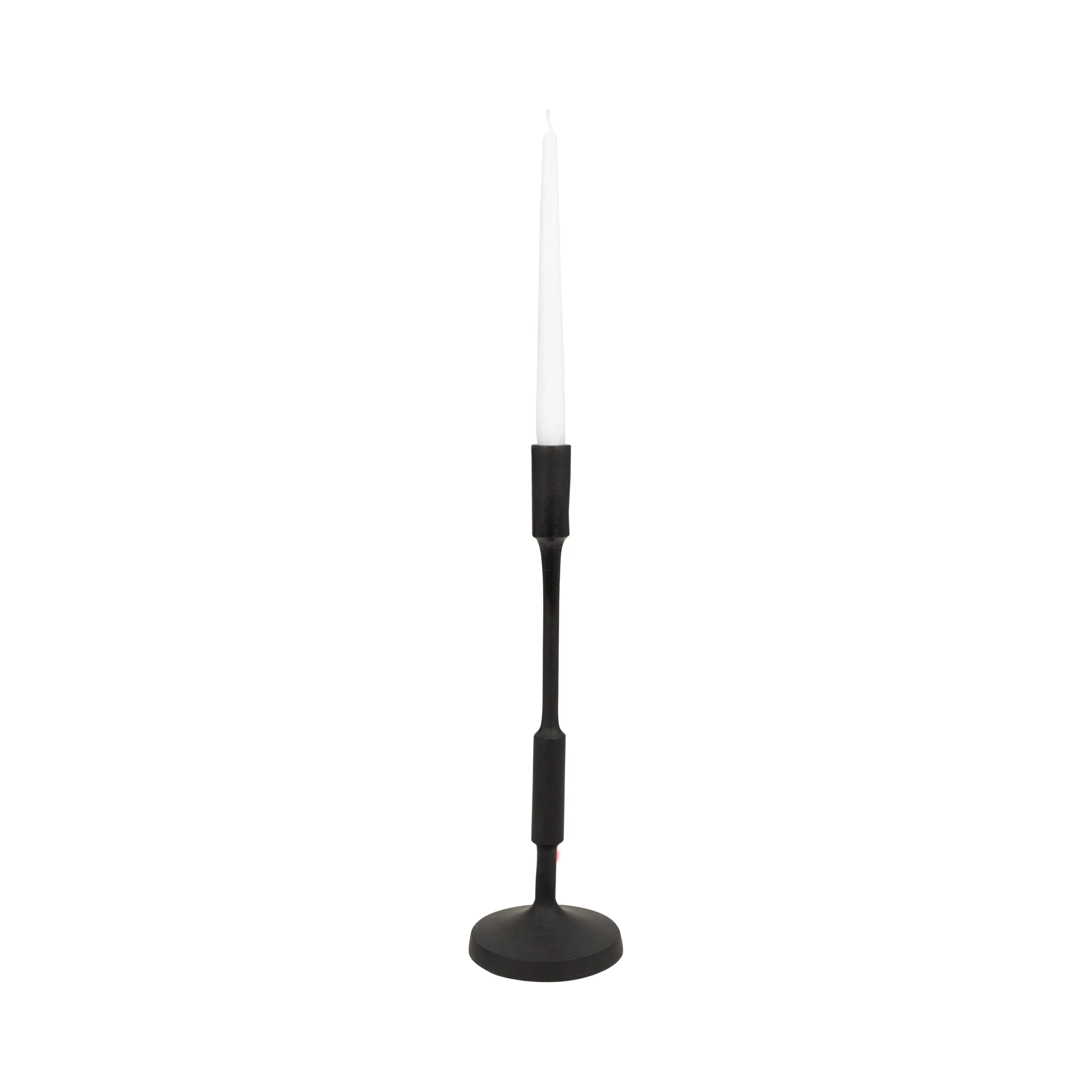 METAL, 16"H TAPER CANDLE HOLDER, BLACK - Image 2