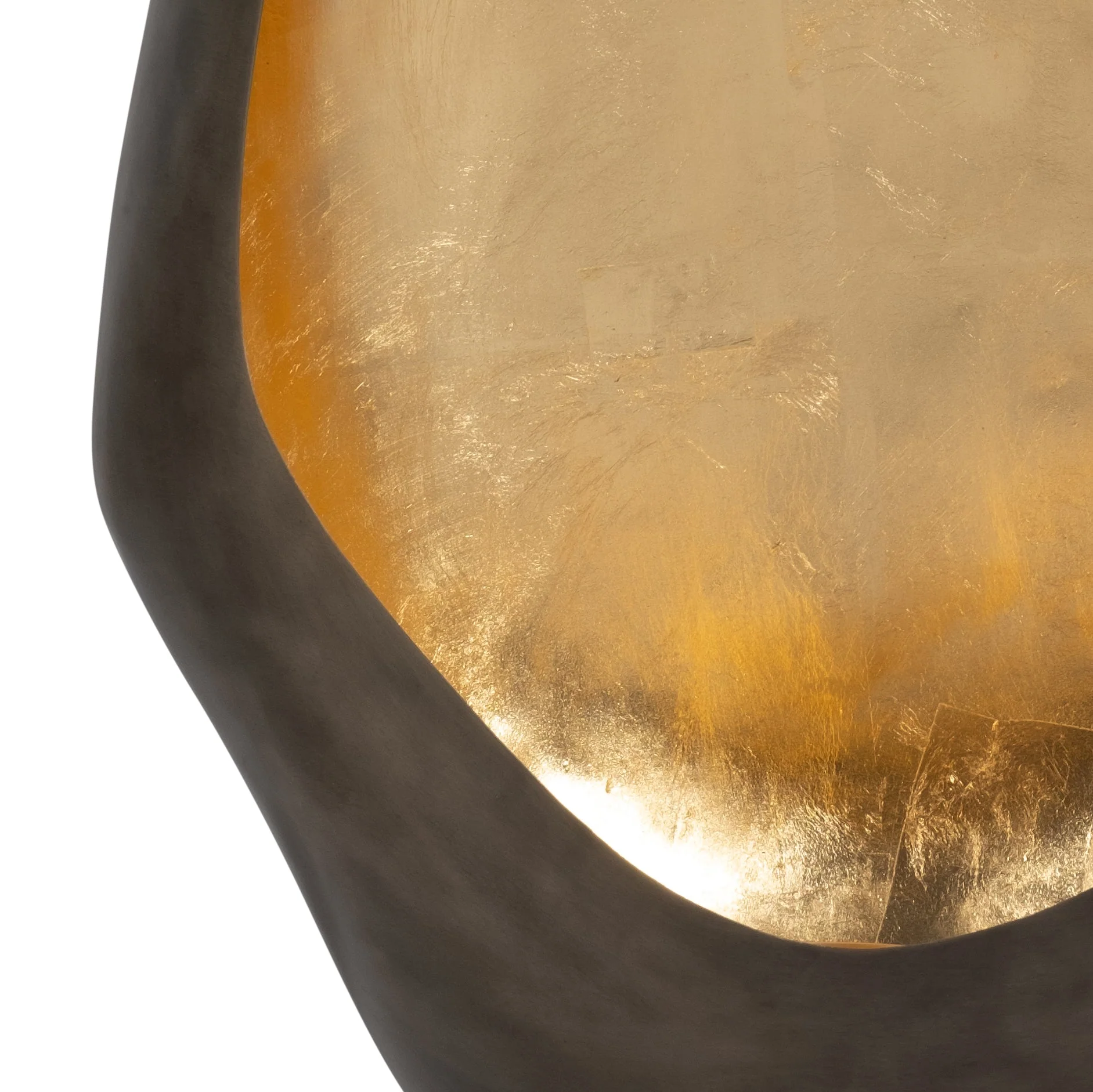 METAL, 23" LEAF FLOOR VOTIVE HOLDER, GOLD - Image 6