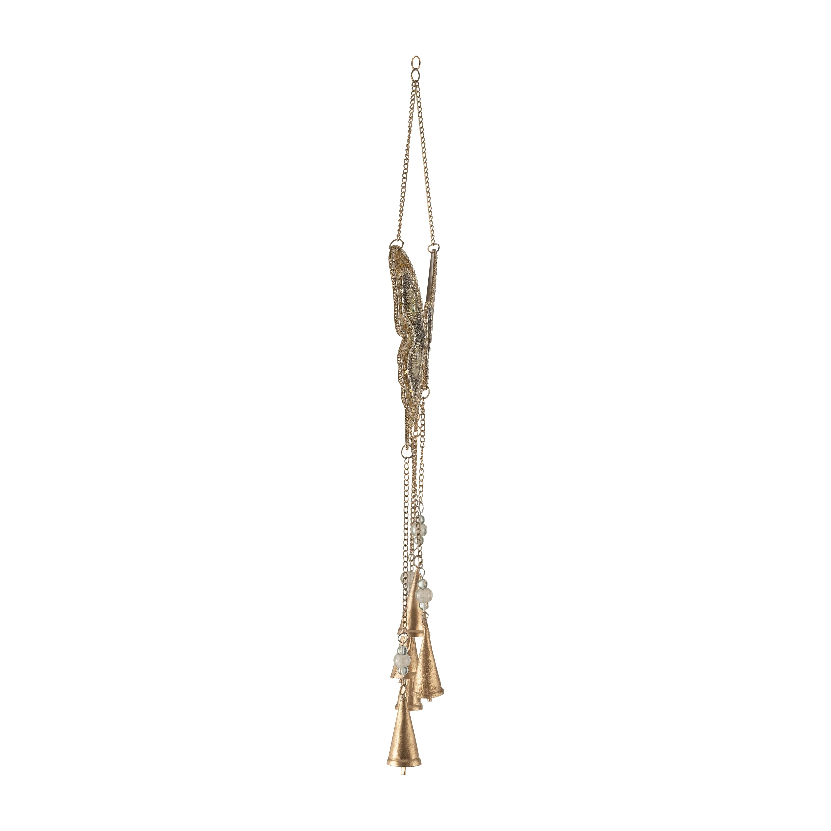 Metal, 24" Mosaic Butterfly Chime, Gold - Image 21