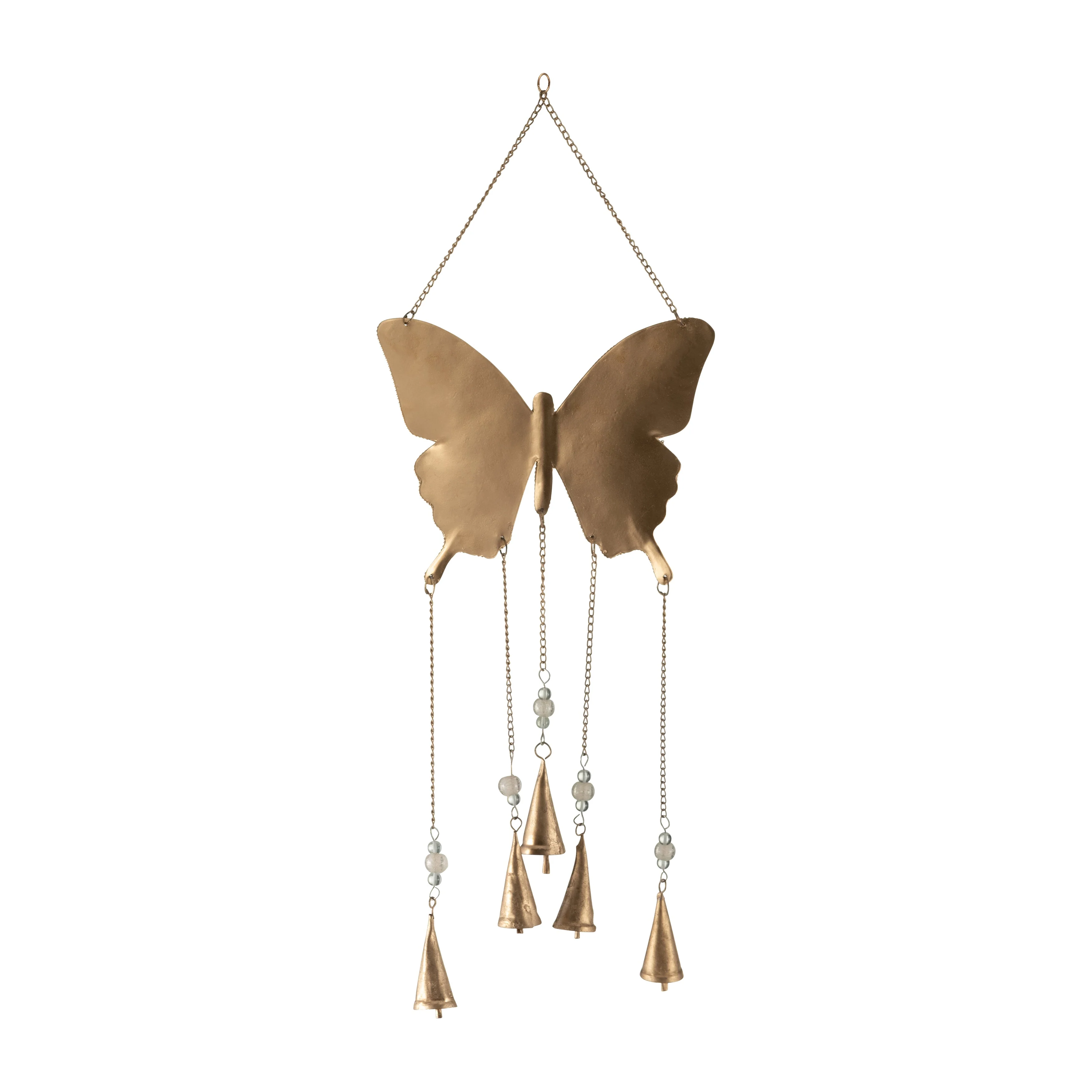 Metal, 24" Mosaic Butterfly Chime, Gold - Image 22