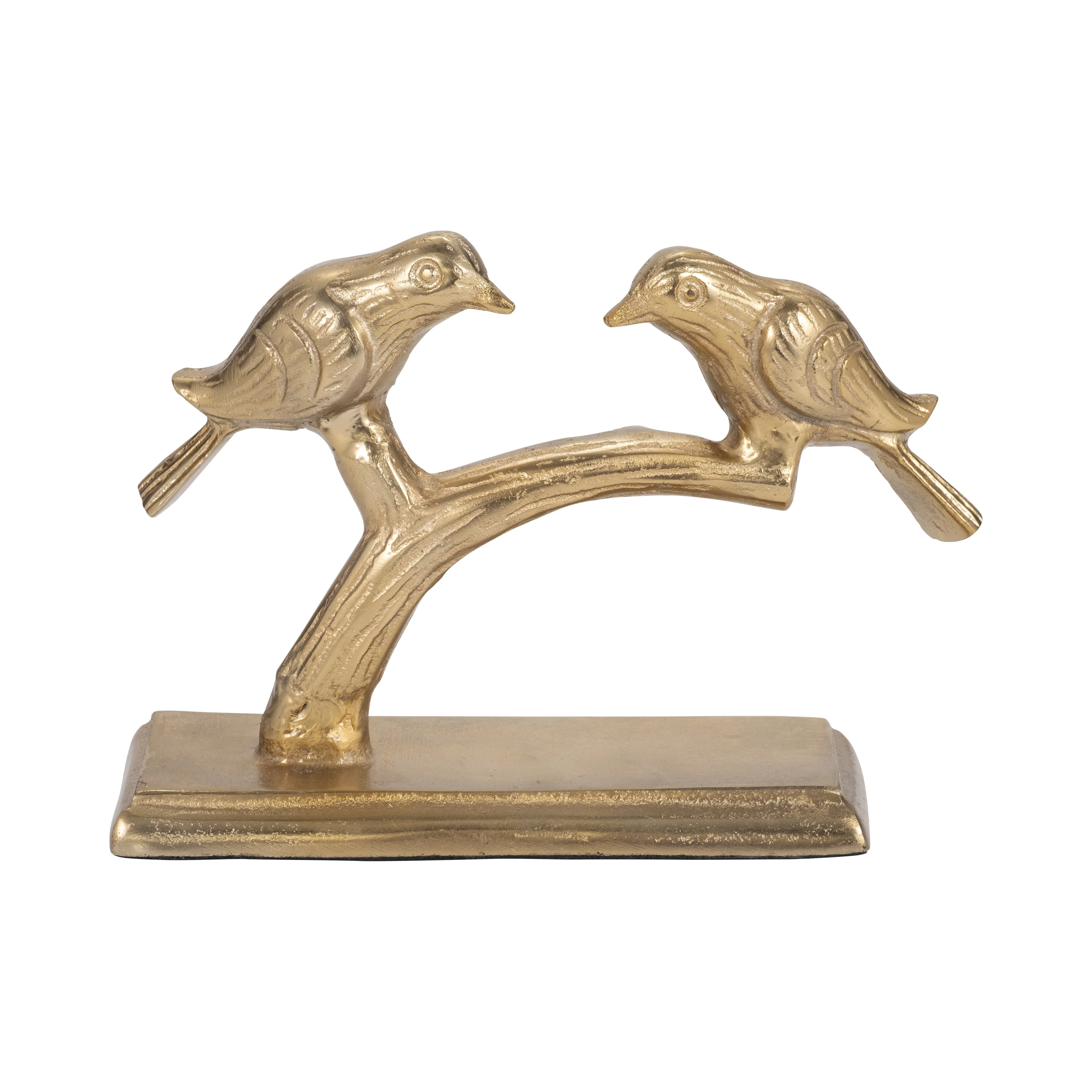 Metal, 8" Perched Birds, Gold - Image 17