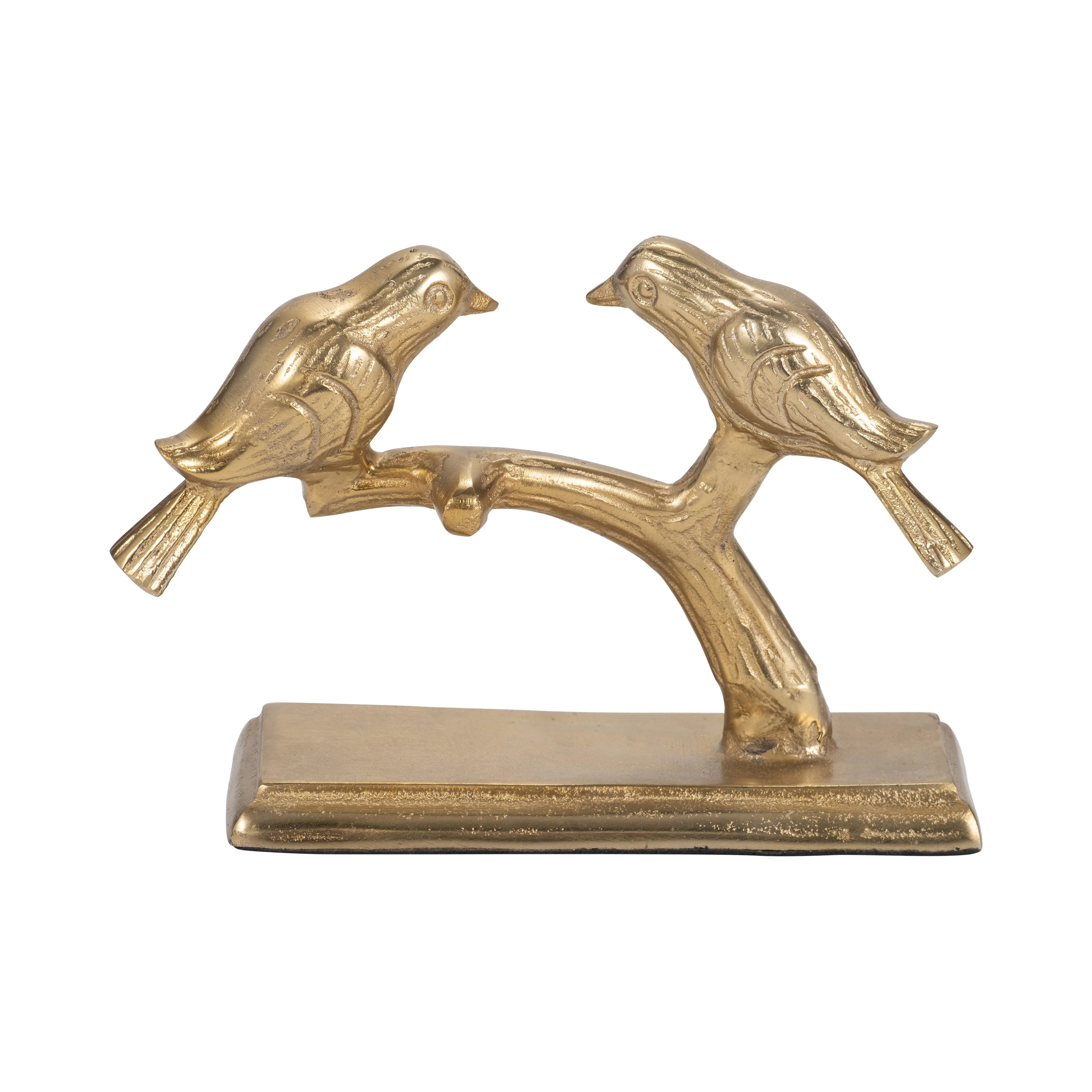 Metal, 8" Perched Birds, Gold - Image 20