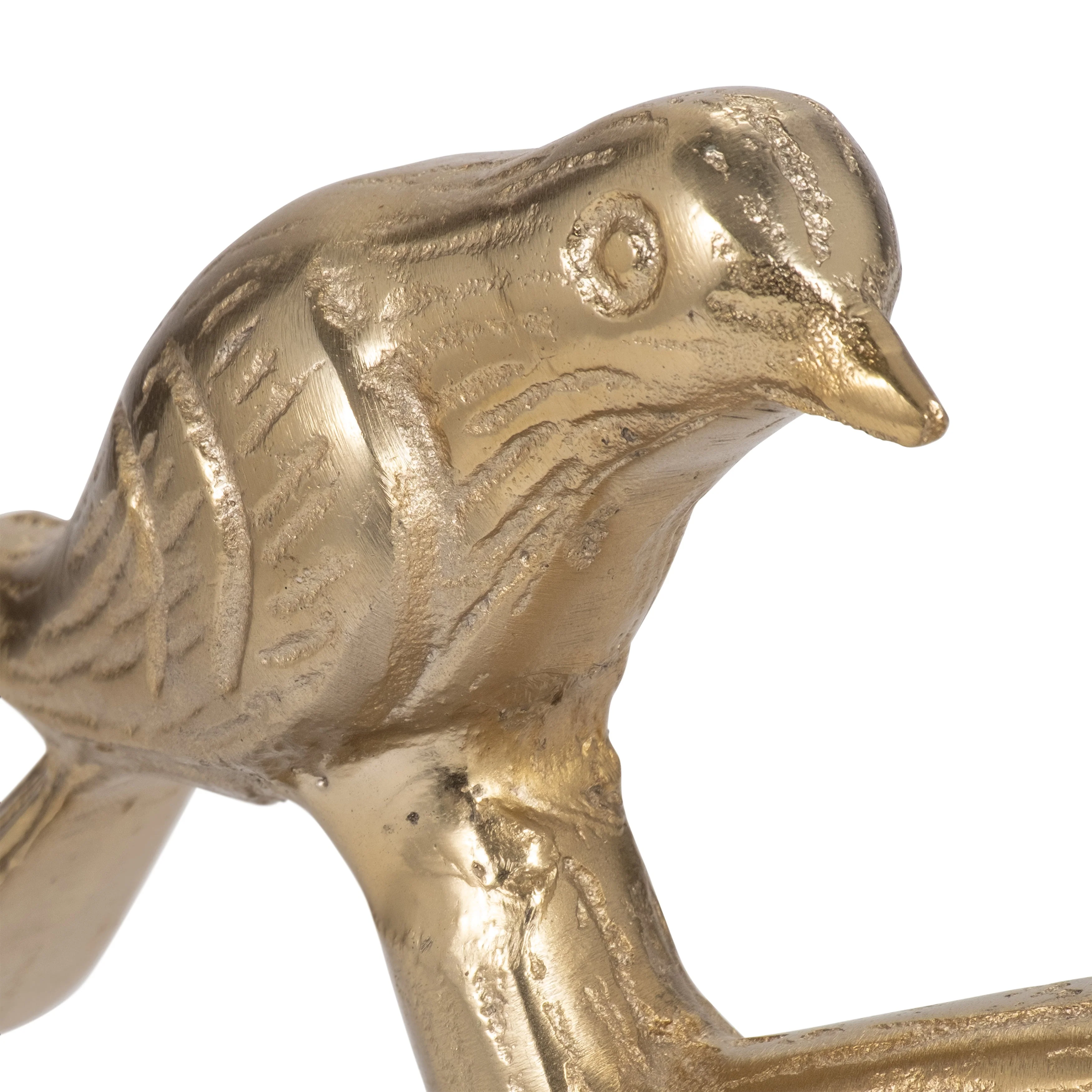 Metal, 8" Perched Birds, Gold - Image 21