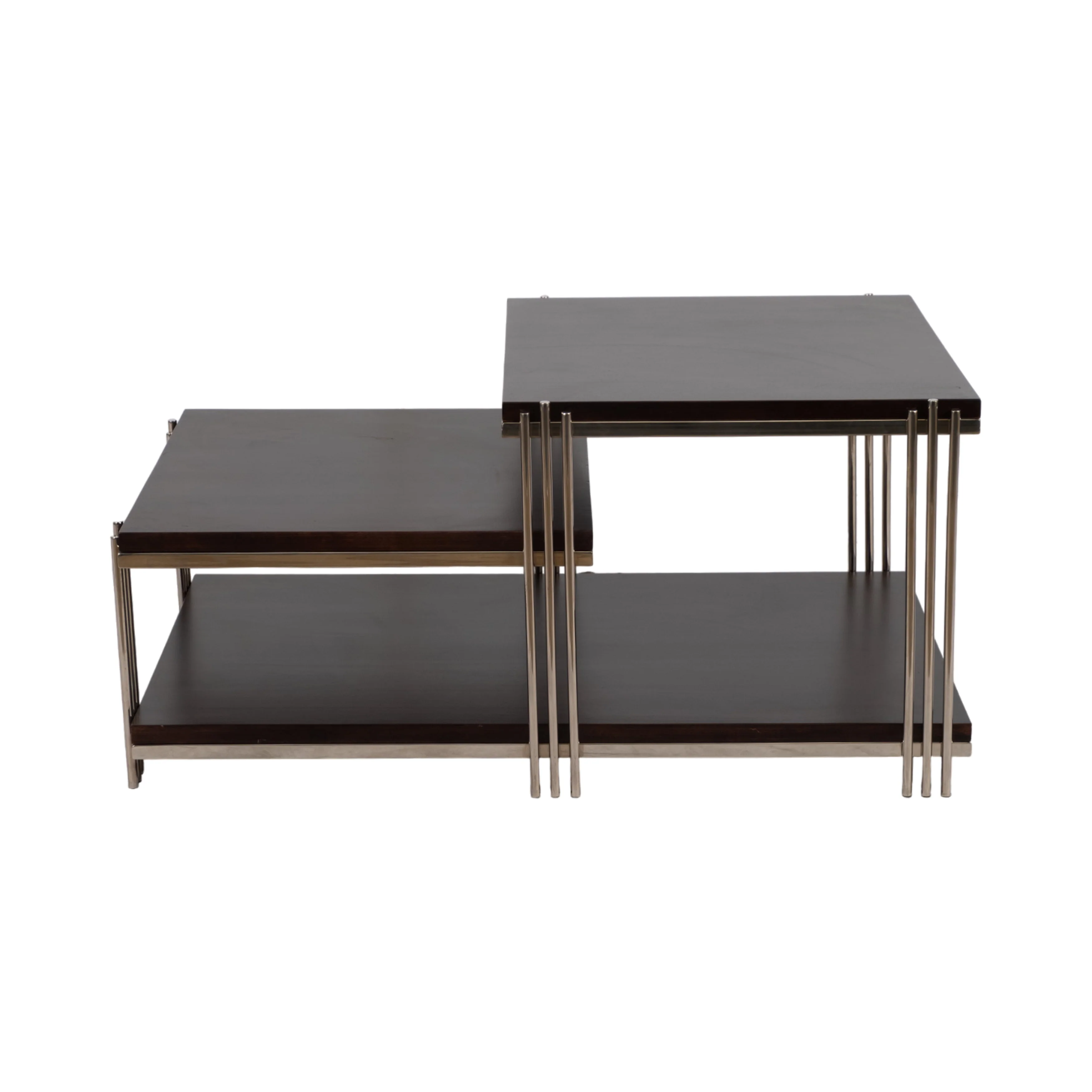 Metal/wood, 42" Three Tier Coffee Table - Image 11