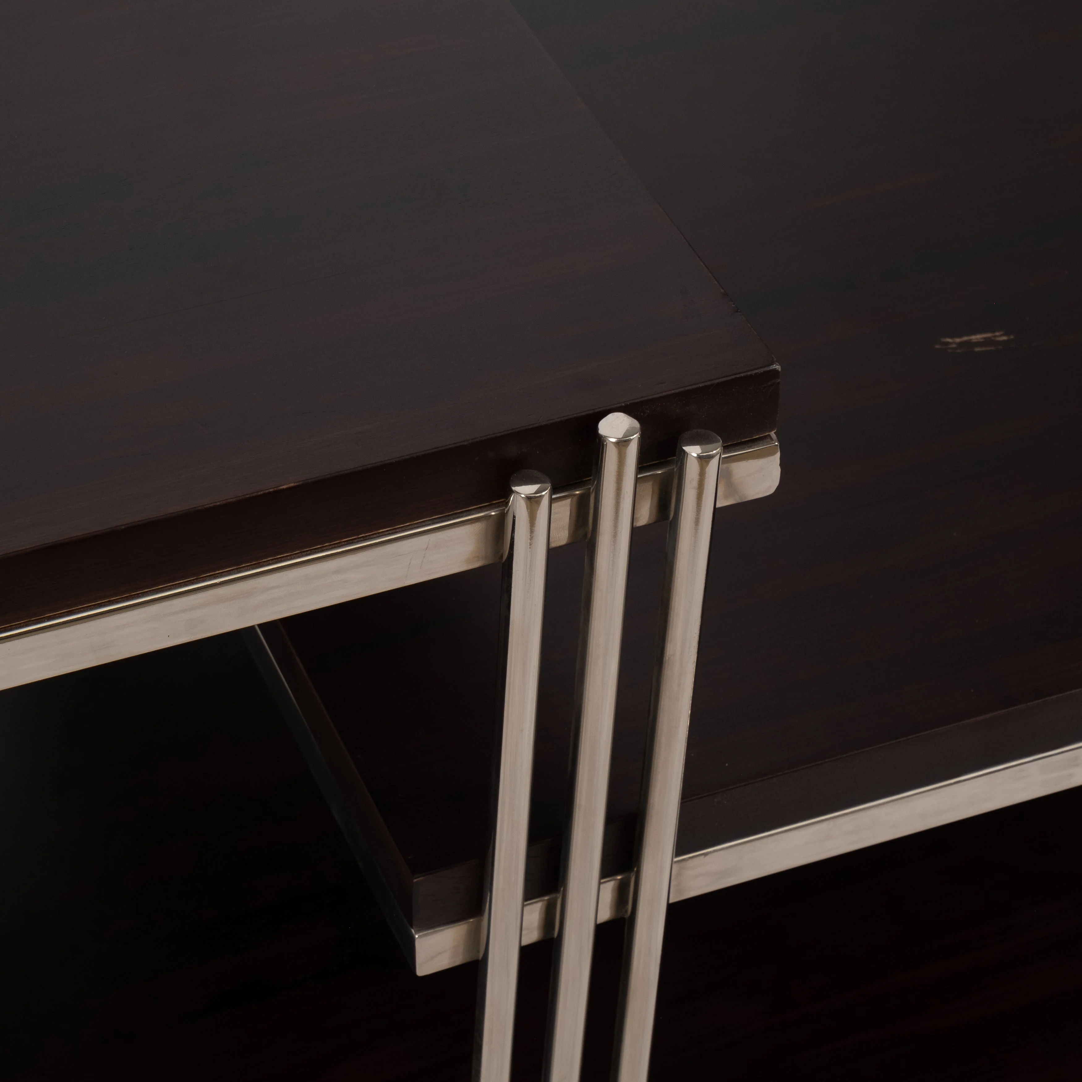 Metal/wood, 42" Three Tier Coffee Table - Image 15