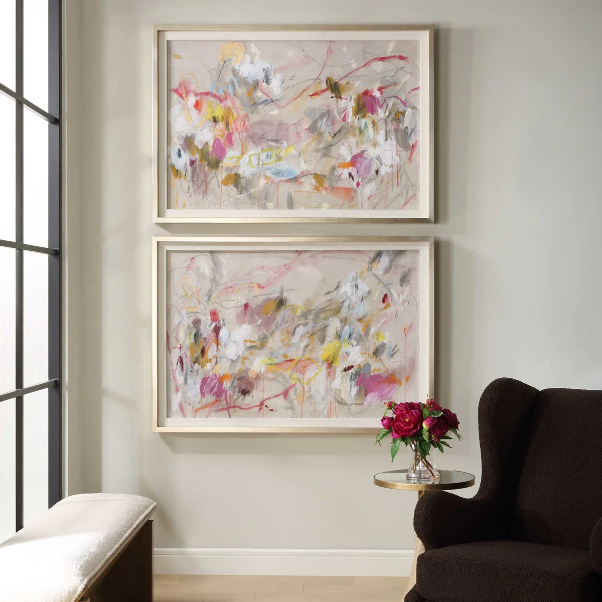 Metropolitan Rush Abstract Prints, S/2 - Image 2