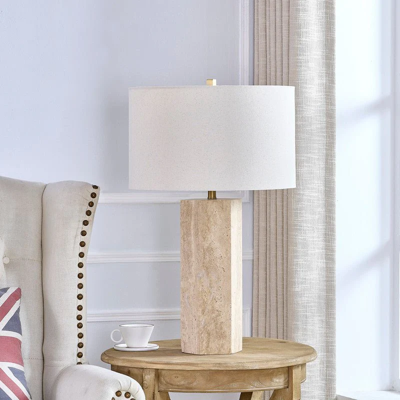 Midnight Travertine Table Lamp - Image 2