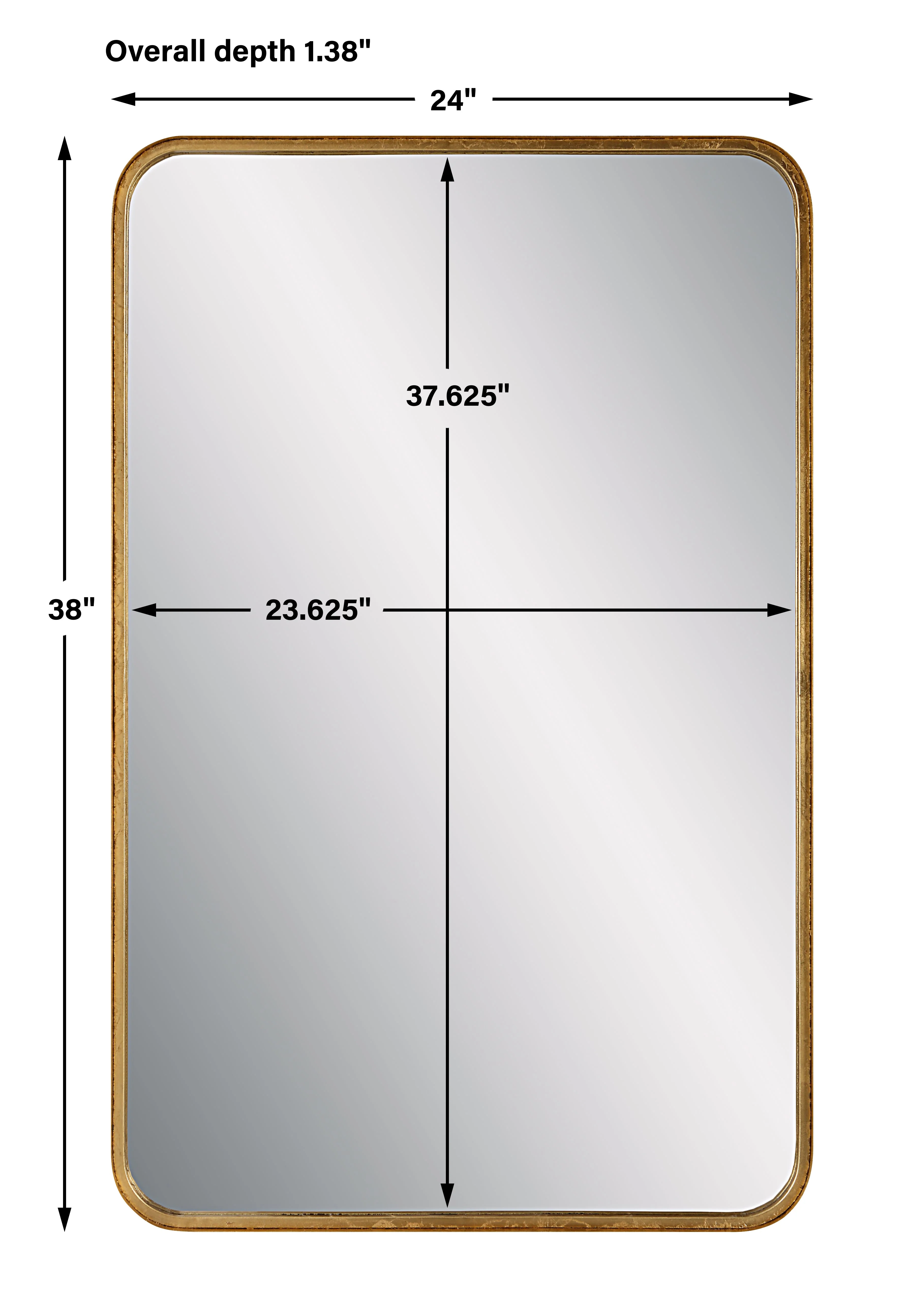 MIRROR , gold , 96 cm - Image 3