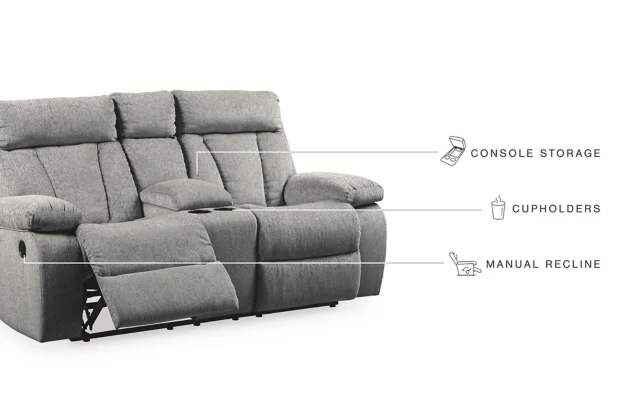 Mitchiner Reclining Loveseat with Console - Image 4
